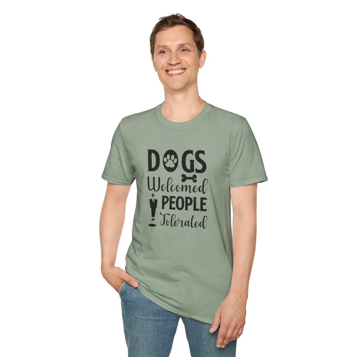 Dog Slogan T Shirts With Funny Quotes Unisex Tee Shirt Gildan Softstyle 64000 100 Percent Cotton