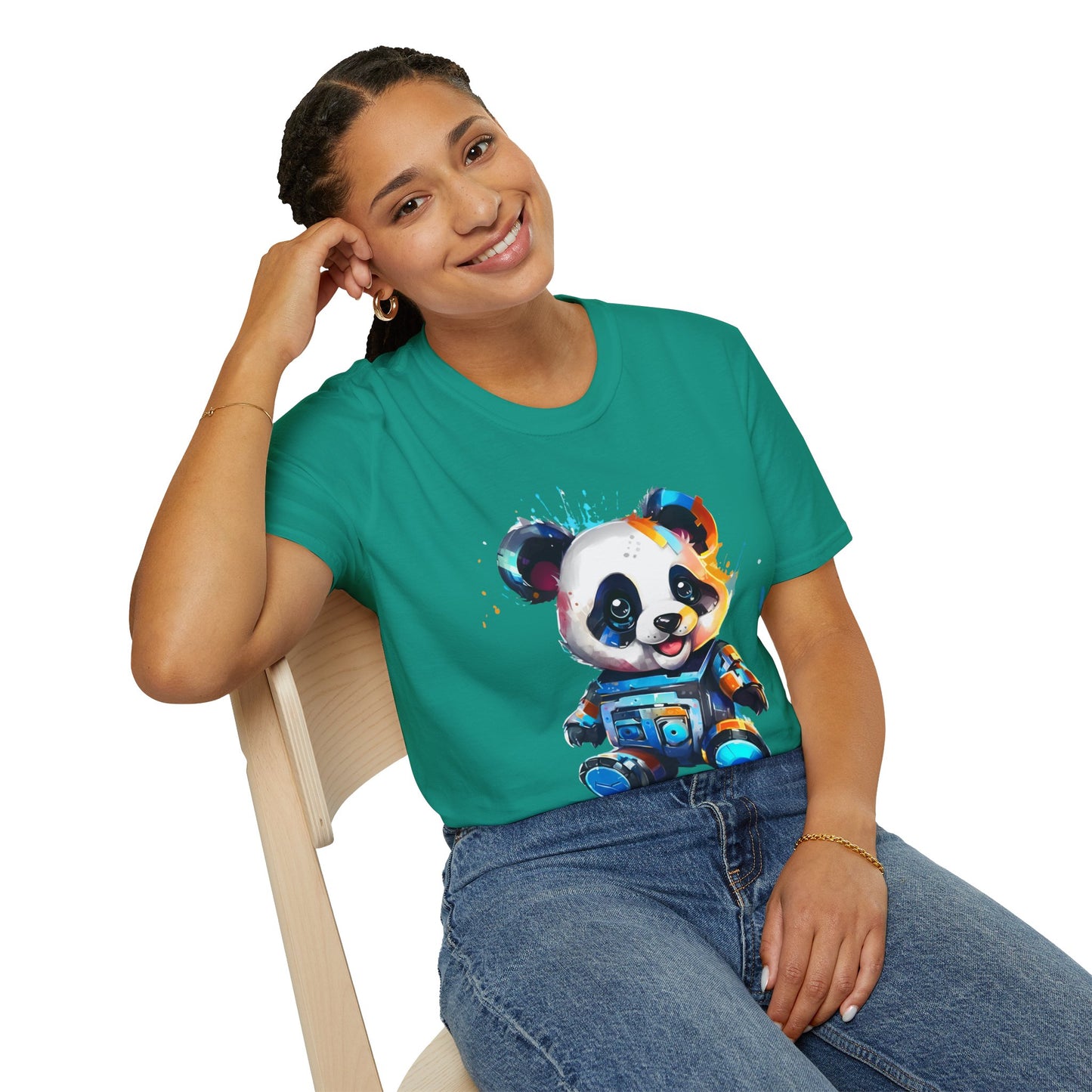 Animals Tees, Funny Animals Shirt, T Shirts with Funny Animals, T-Shirt with Panda, Panda Tees