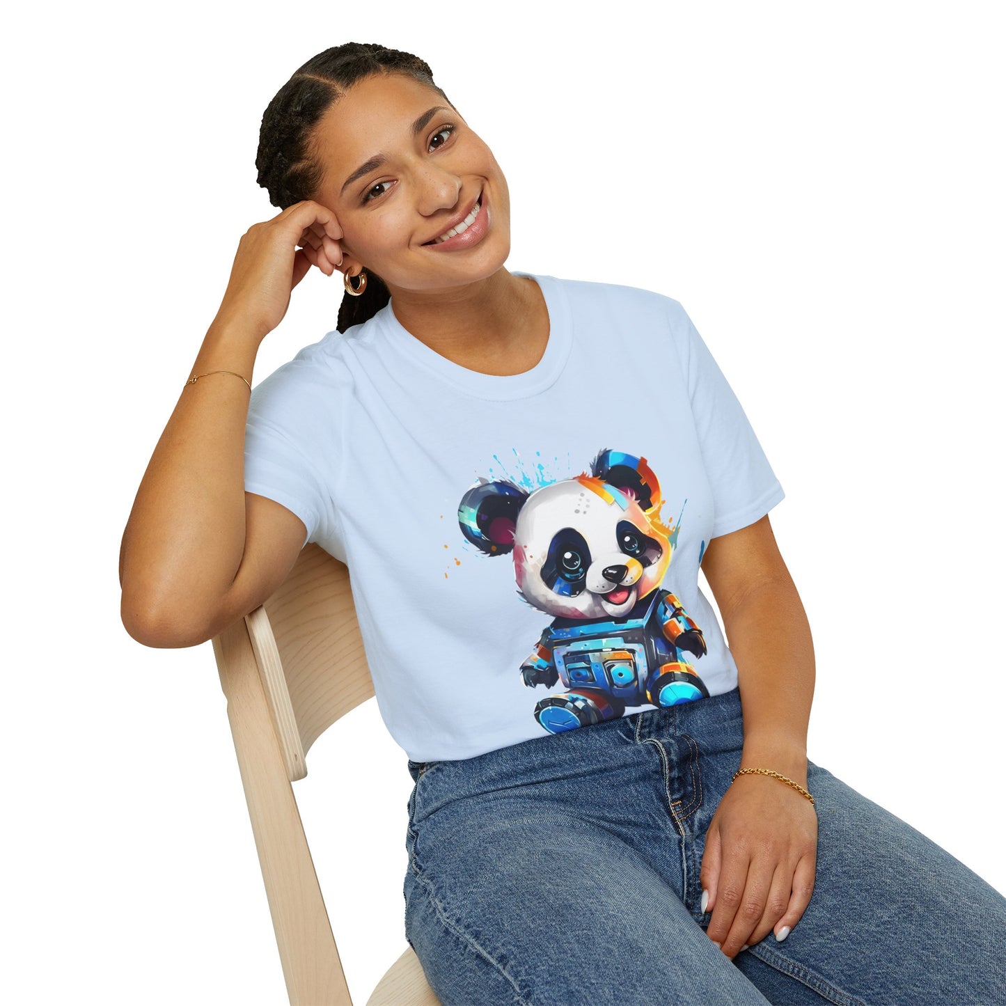 Animals Tees, Funny Animals Shirt, T Shirts with Funny Animals, T-Shirt with Panda, Panda Tees