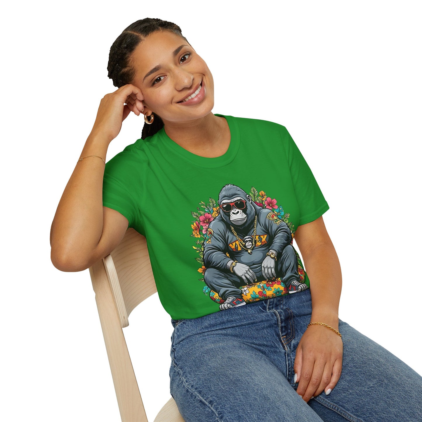 Animals Tees, Funny Animals Shirt, T Shirts with Funny Animals, T-Shirt with Gorilla, Monkey Tees