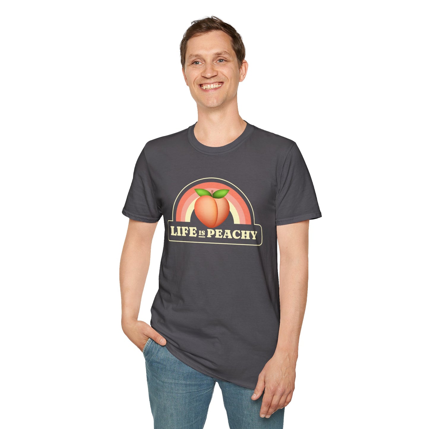 Food Tees, Funny Food T Shirts, Funny T Shirts, Shirt with Fruits, Shirt with Peach