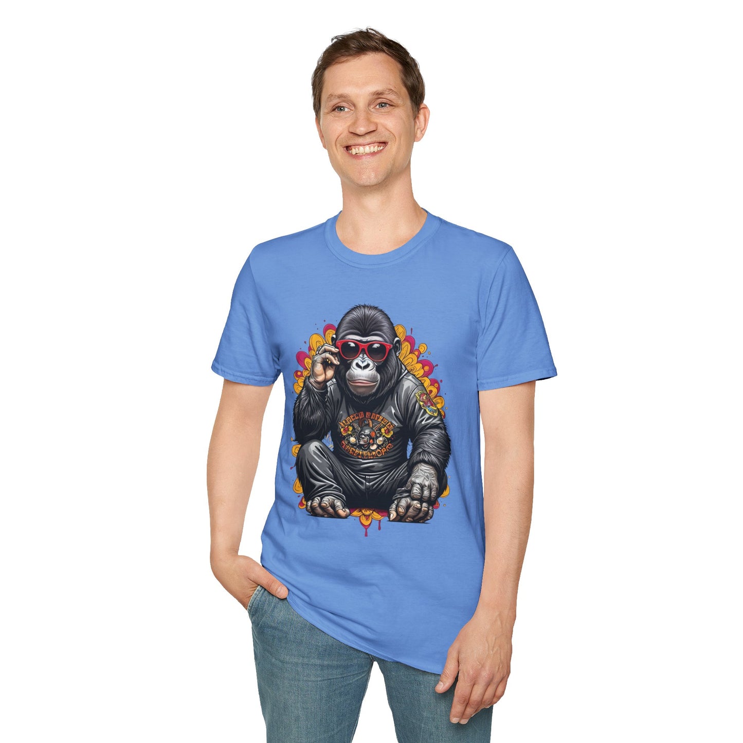 Animals Tees, Funny Animals Shirt, T Shirts with Funny Animals, T-Shirt with Gorilla, Monkey Tees