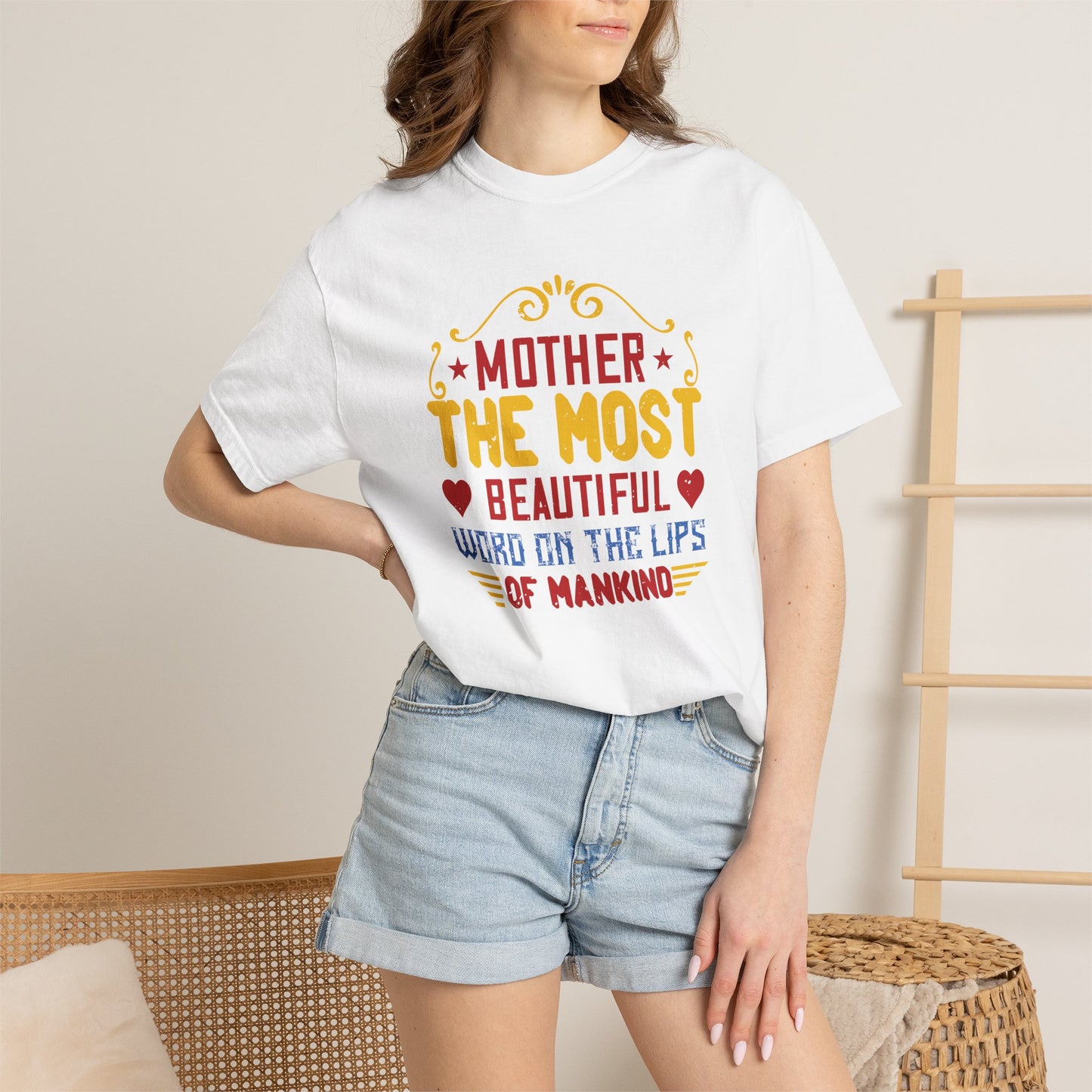 Mom T-shirt Mother Day Mama Tee Unisex Comfort Colors Garment-Dyed Cotton h84