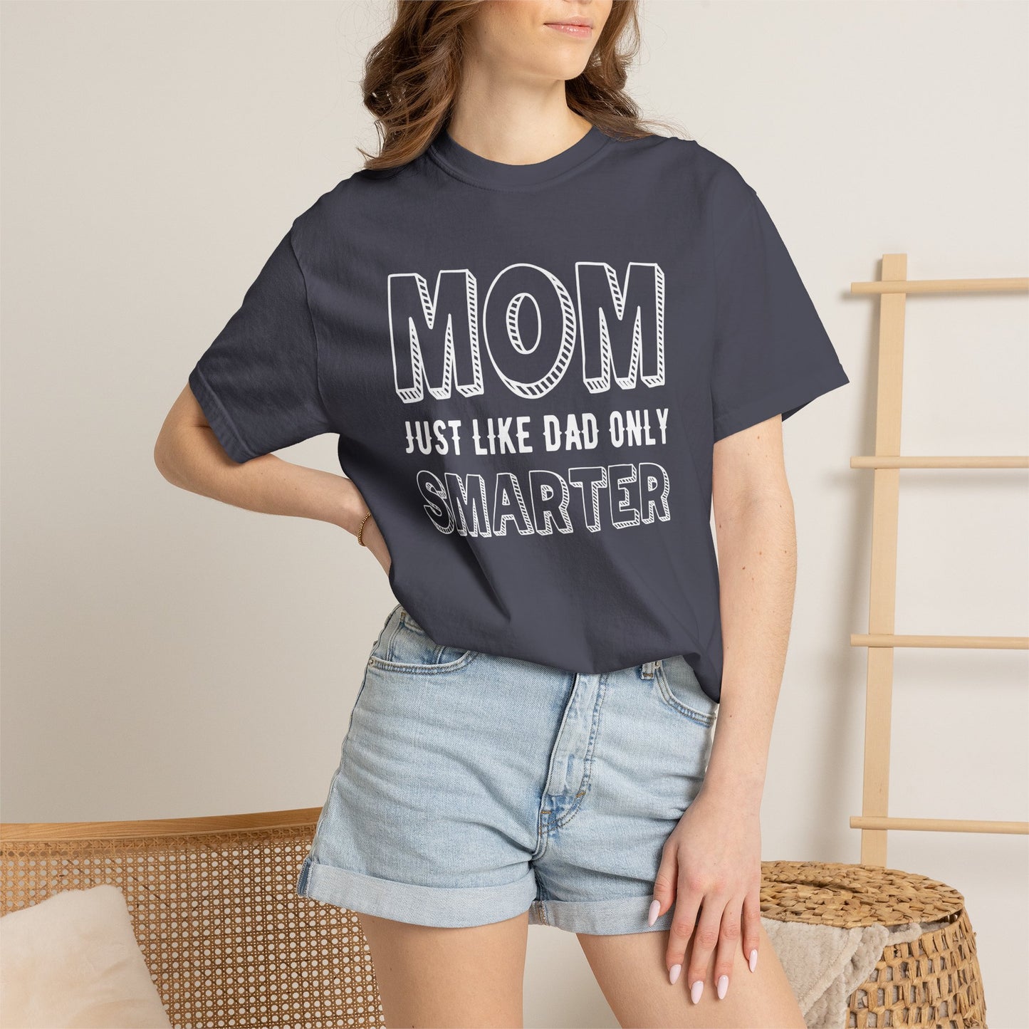 Mom T-shirt Mother's Day Mama Tee Unisex Comfort Colors Garment-Dyed Cotton h35