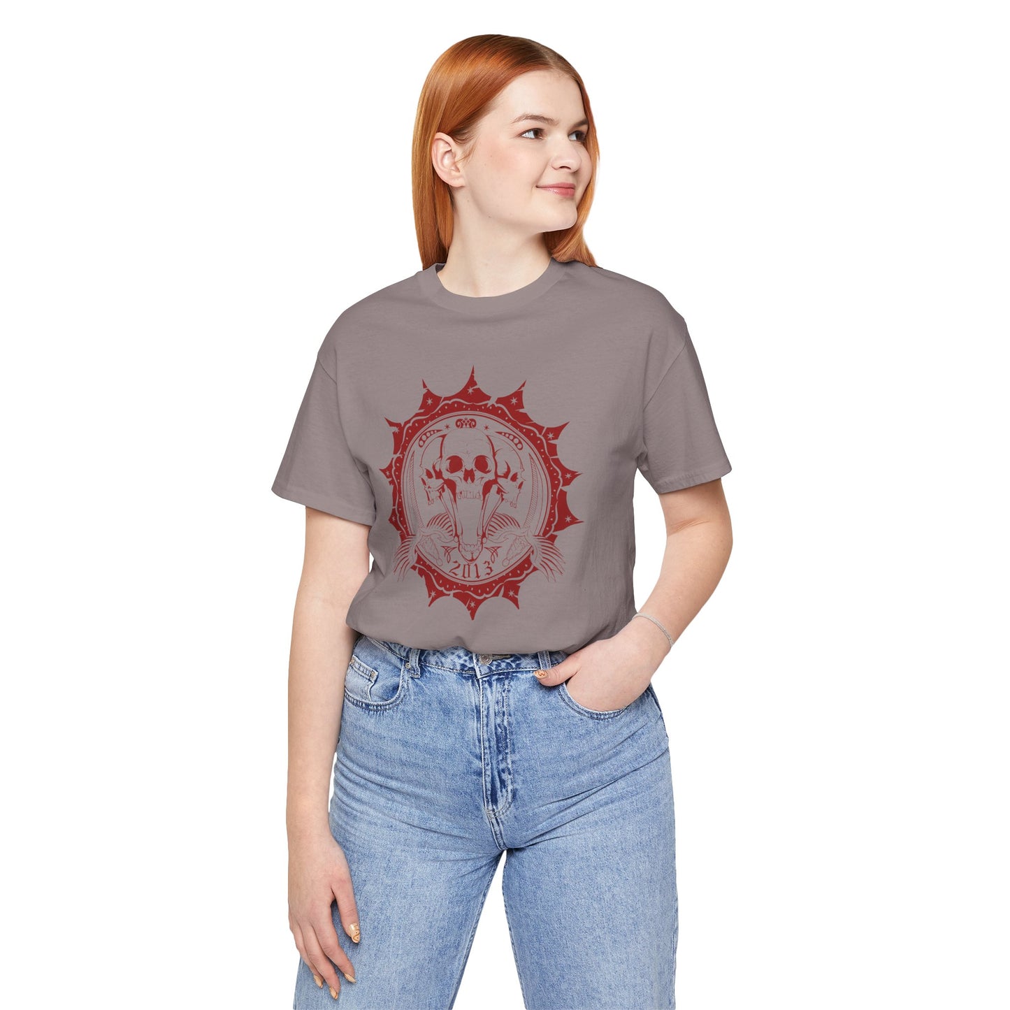 Skull Elephant Mandala Tee Boho Skull Graphic Shirt Art-51