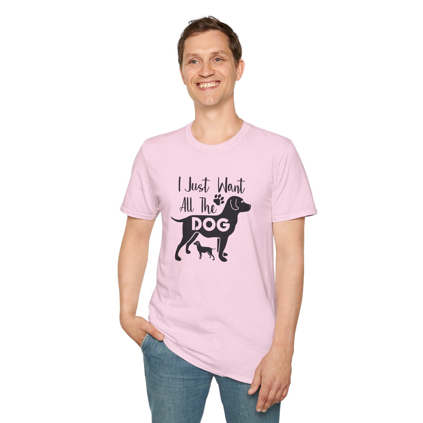 Dog Slogan T Shirts With Funny Quotes Unisex Gildan Softstyle 64000 Premium Cotton Tee