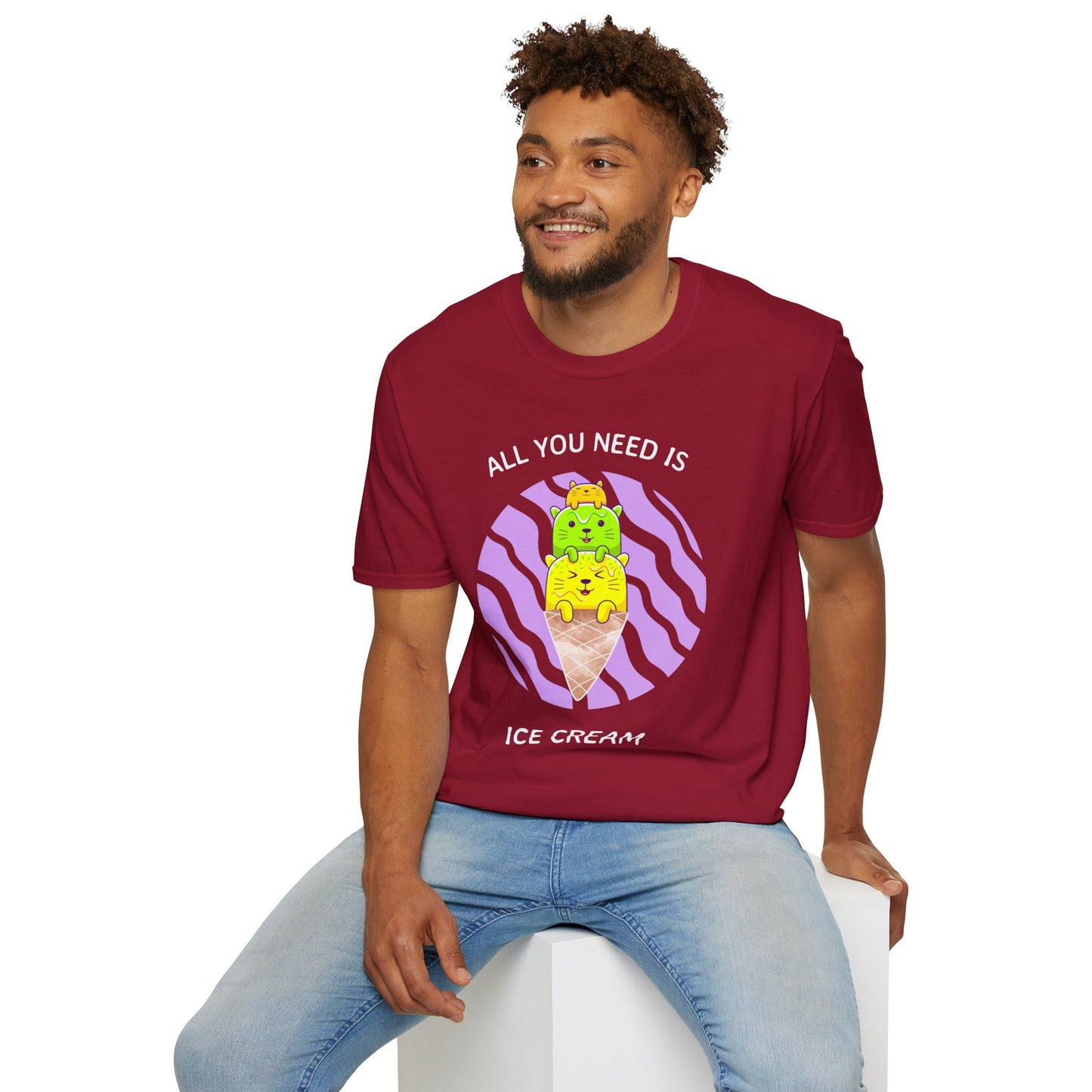 Food Tees, Funny Food T Shirts, Funny T Shirts, Shirt with Food, Junk Food Tees, Shirt with Ice Cream, Ice Cream T-Shirt