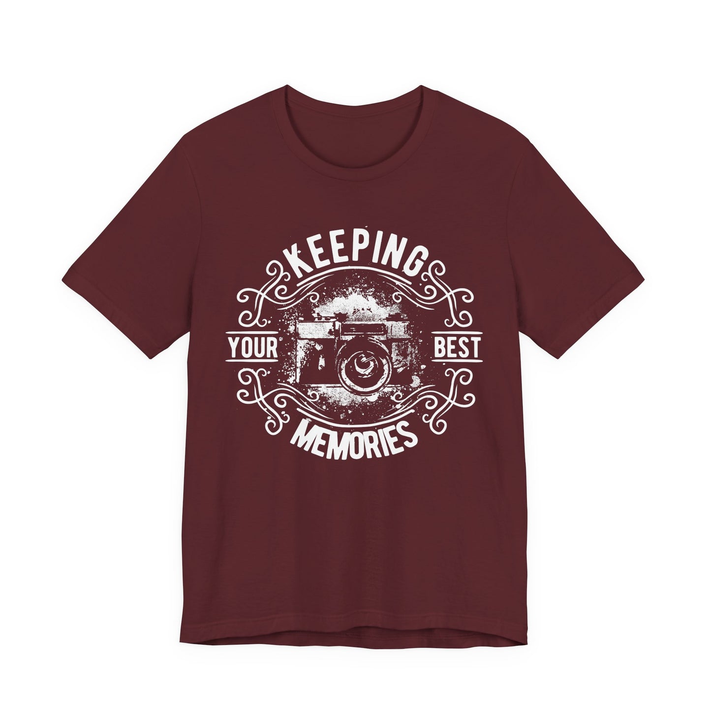 Keeping Your Best Memories T-Shirt Vintage Camera Graphic T-Shirt A-5