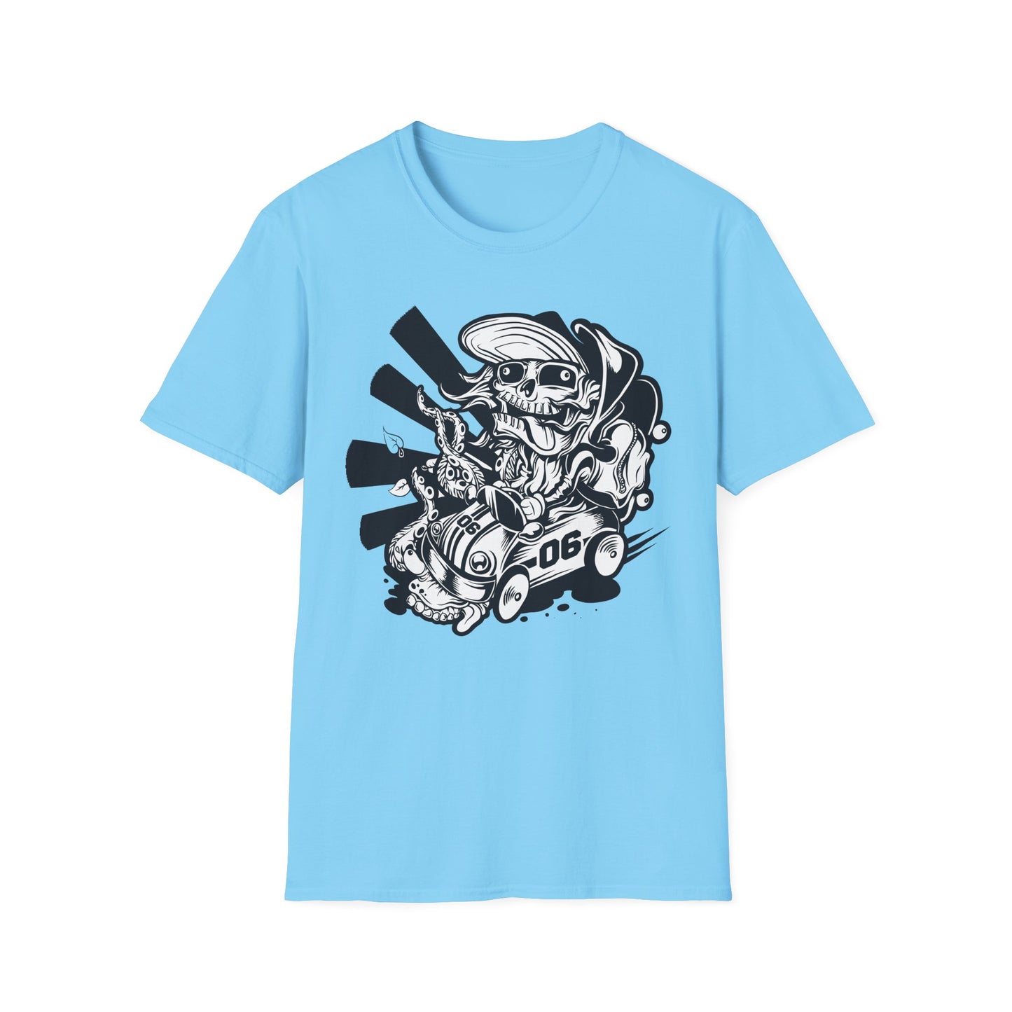 Cartoon Animation T Shirt Unisex Softstyle 64000 Cotton Tee With Fun Art Design Graphics