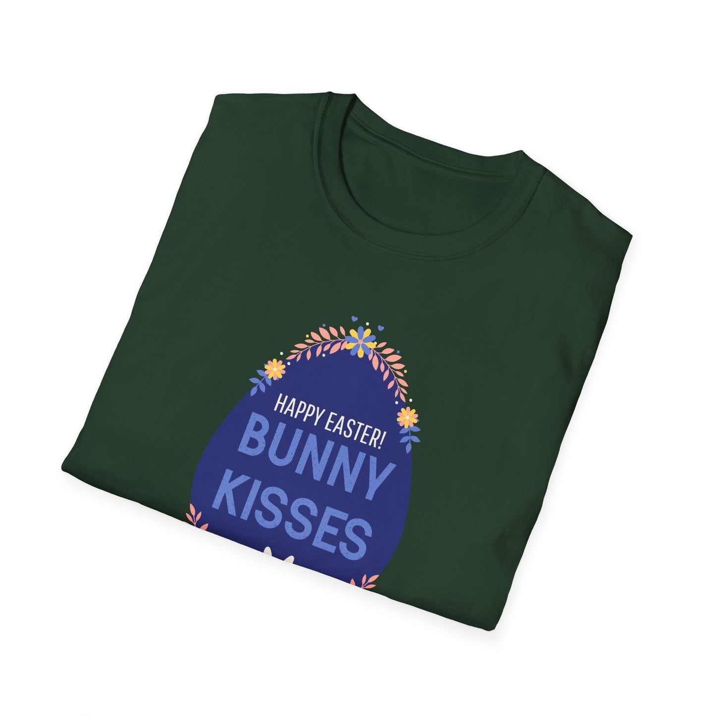 Easter Bunny Kisses T-Shirt, Tee Shirt with Easter Signature, T Shirt with Easter Prints, Tee Shirt with Easter Design - 3