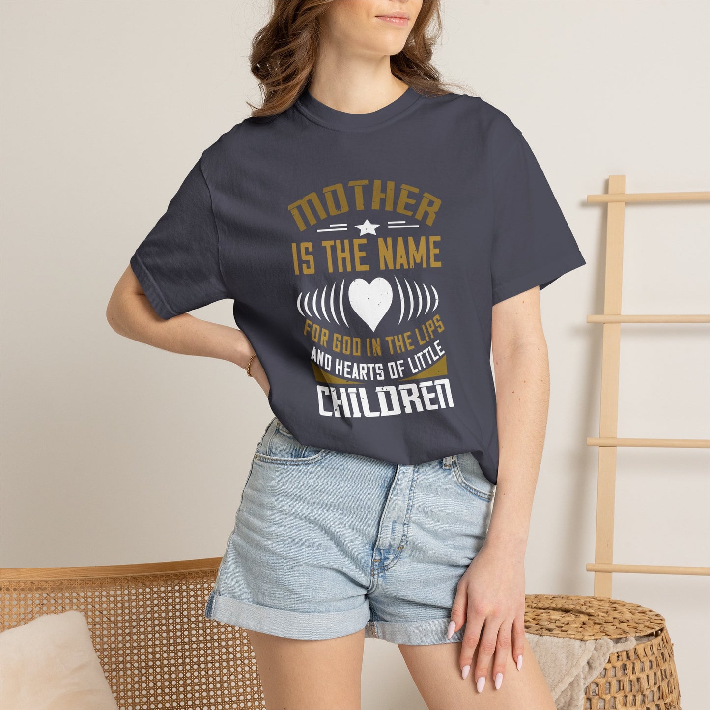 Mom T-shirt Mother Day Mama Tee Unisex Comfort Colors Garment-Dyed Cotton h83