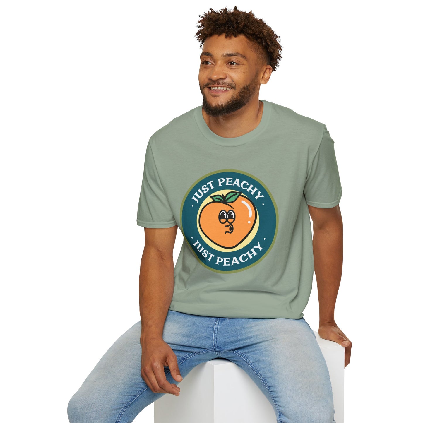 Food Tees, Funny Food T Shirts, Funny T Shirts, Shirt with Fruits, Shirt with Peach