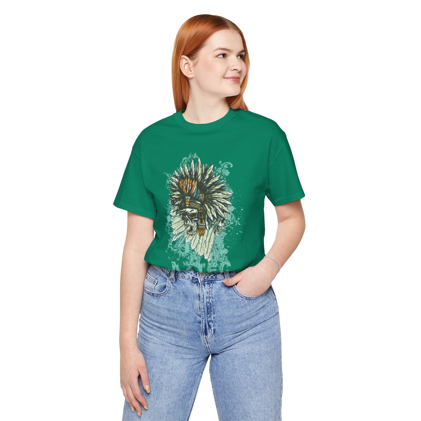 Skull Graphic Design Unisex Cotton Tee Shirt Art-14