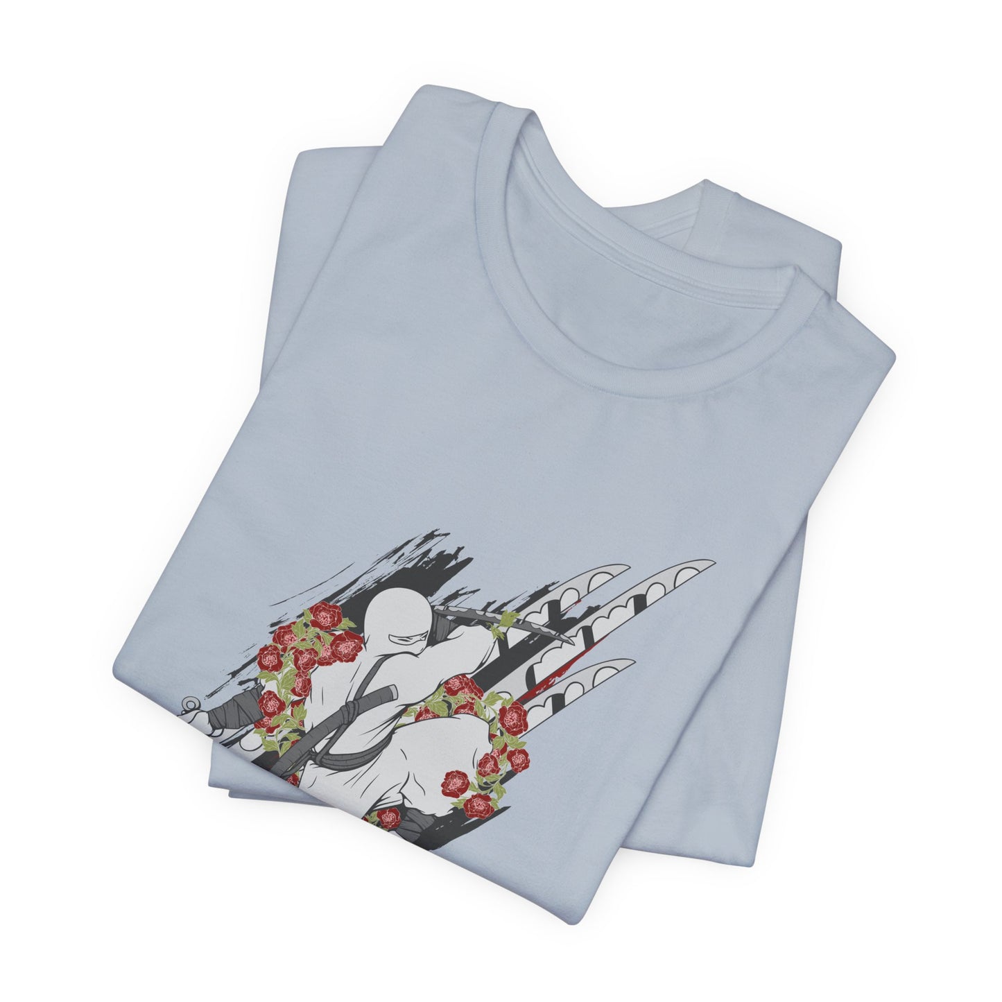 Ninja Samurai Artwork Graphic Unisex Cotton T-Shirt r5