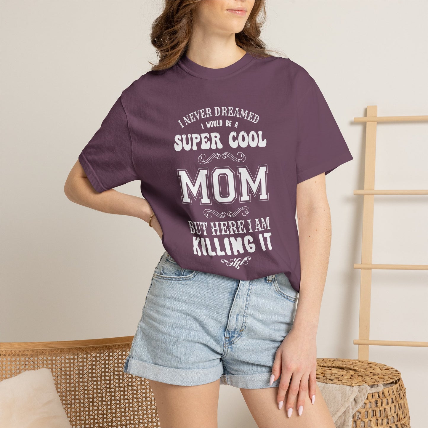 Mom T-shirt Mother's Day Mama Tee Unisex Comfort Colors Garment-Dyed Cotton h36