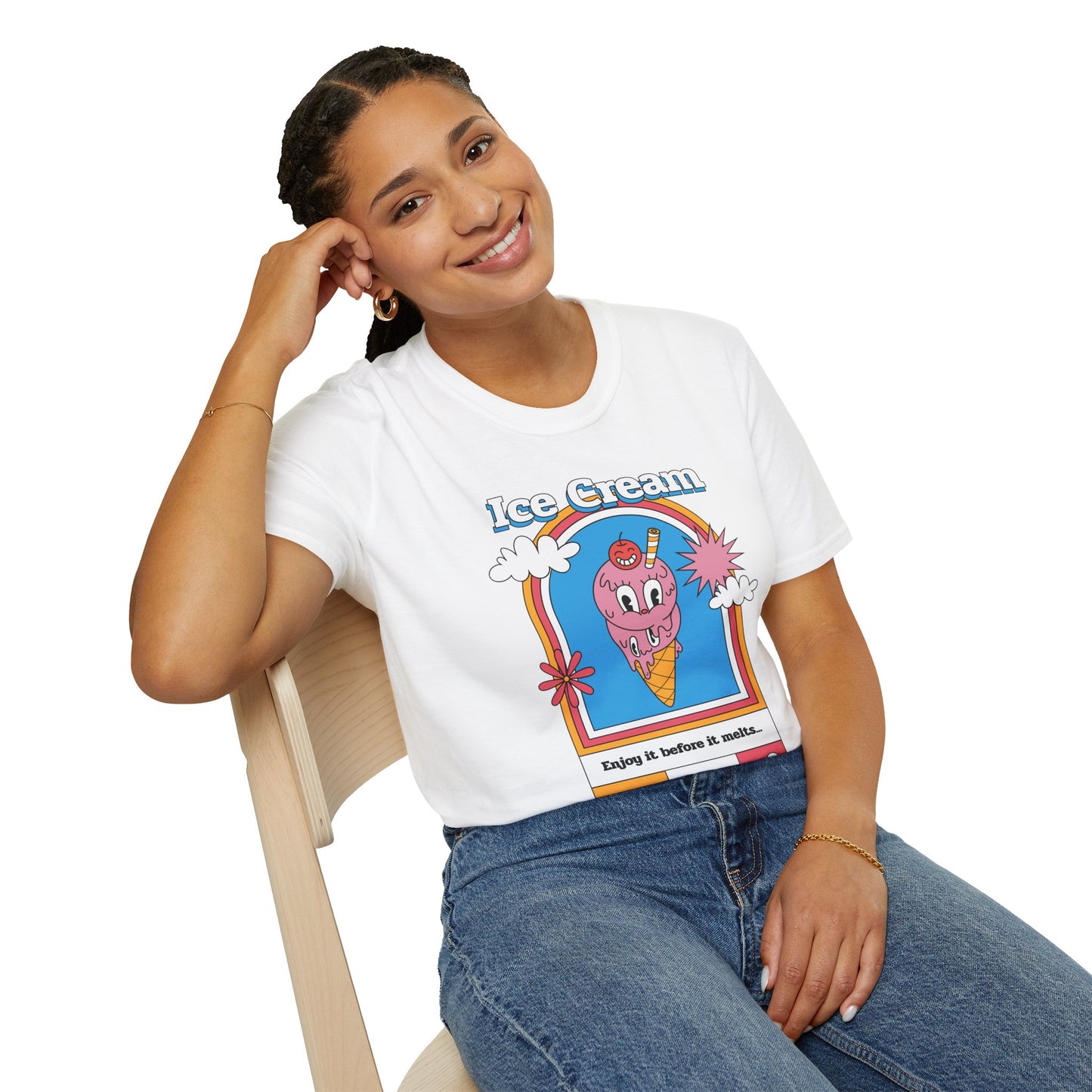 Food Tees, Funny Food T Shirts, Funny T Shirts, Shirt with Food, Junk Food Tees, Shirt with Ice Cream, Ice Cream T-Shirt