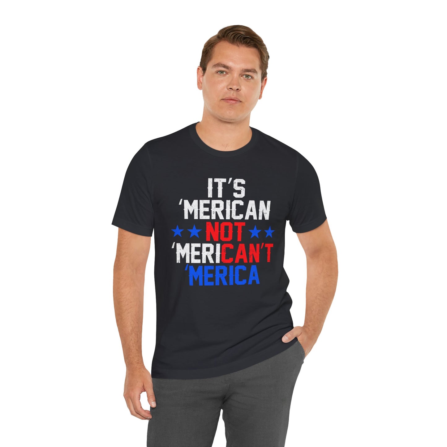 Patriotic USA Stars Graphic Unisex Cotton T-Shirt a5