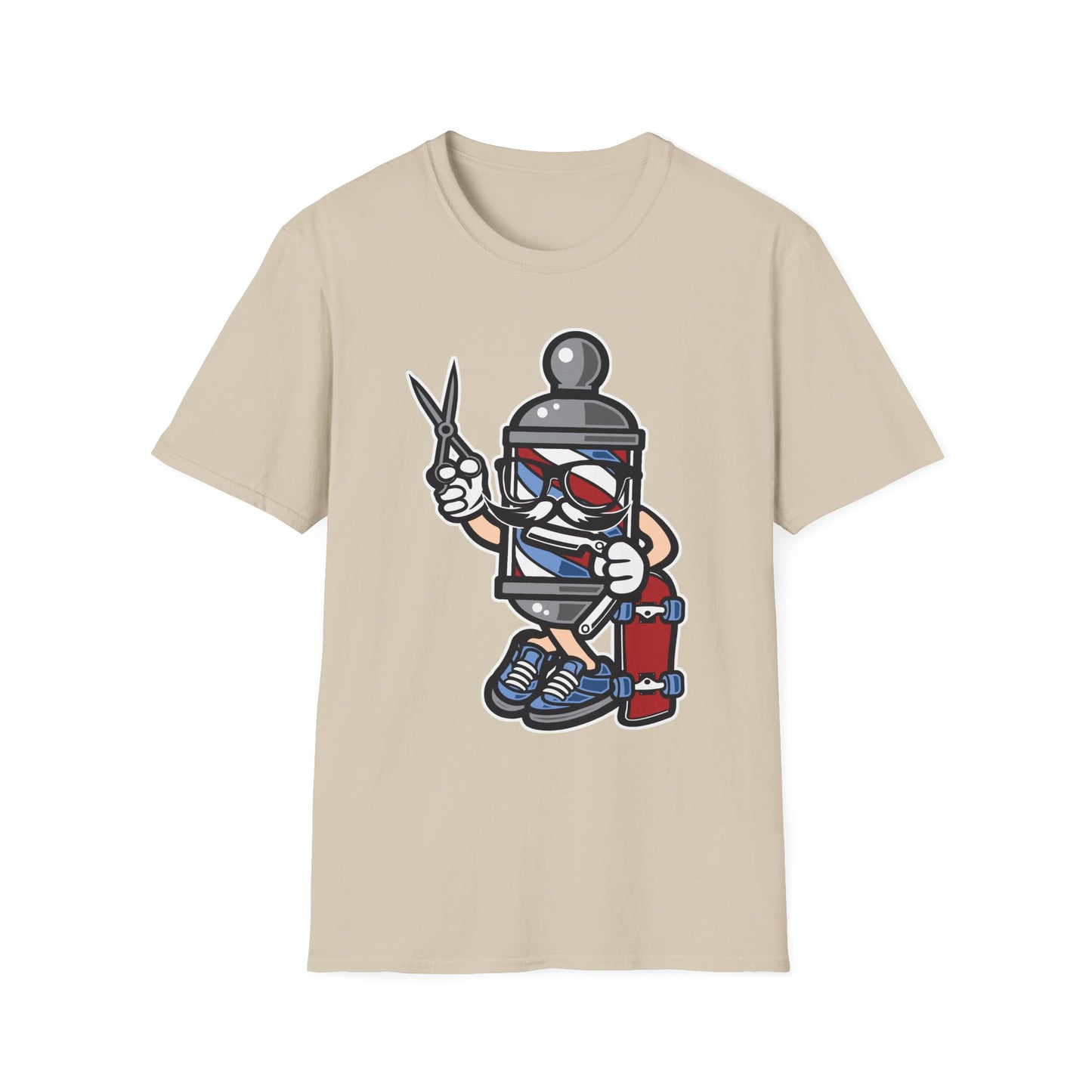Cartoon Animation T Shirt Unisex Funny Tee Cotton Gildan Softstyle 64000 Comfortable Wear