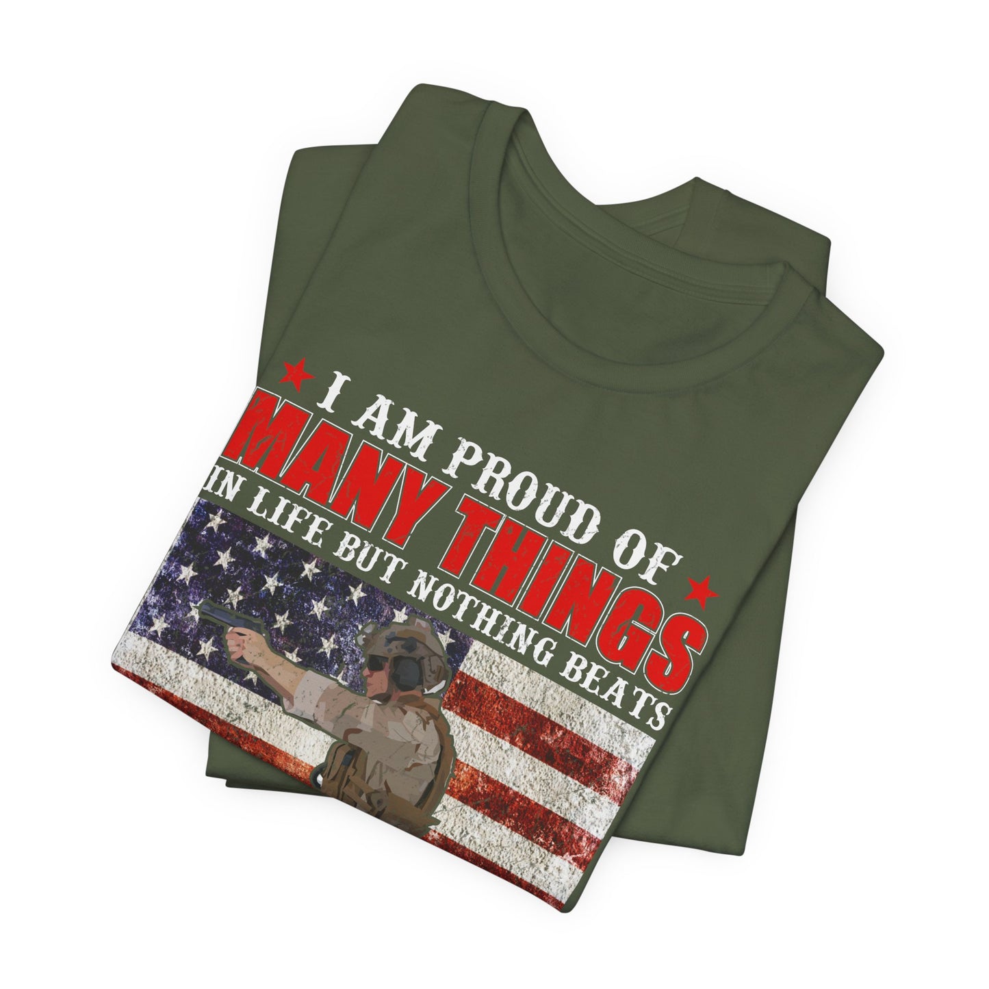 Veteran's Daughter T-Shirt American Flag Military Proud  Unisex Cotton Tee v28