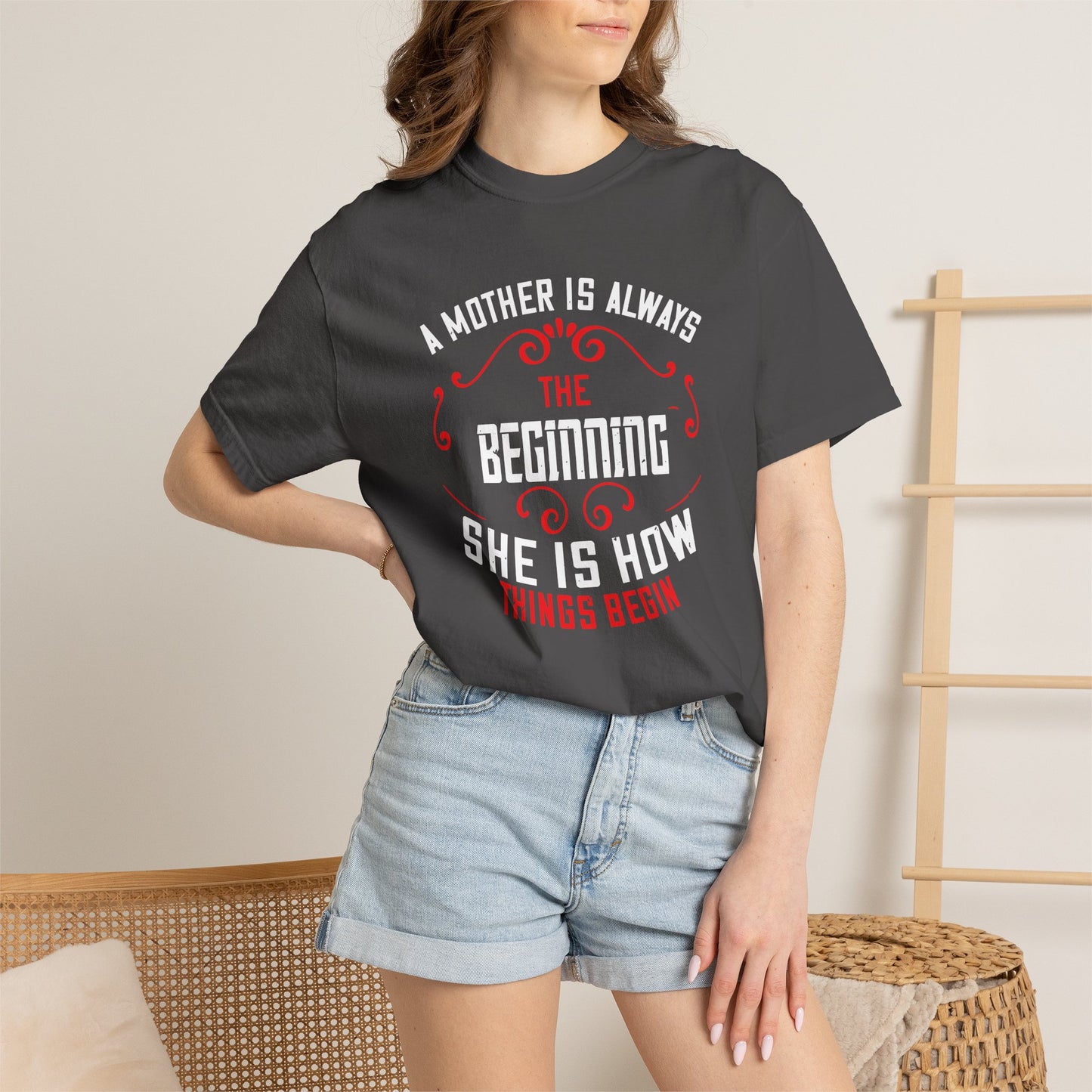 Mom T-shirt Mother Day Mama Tee Unisex Comfort Colors Garment-Dyed Cotton h53