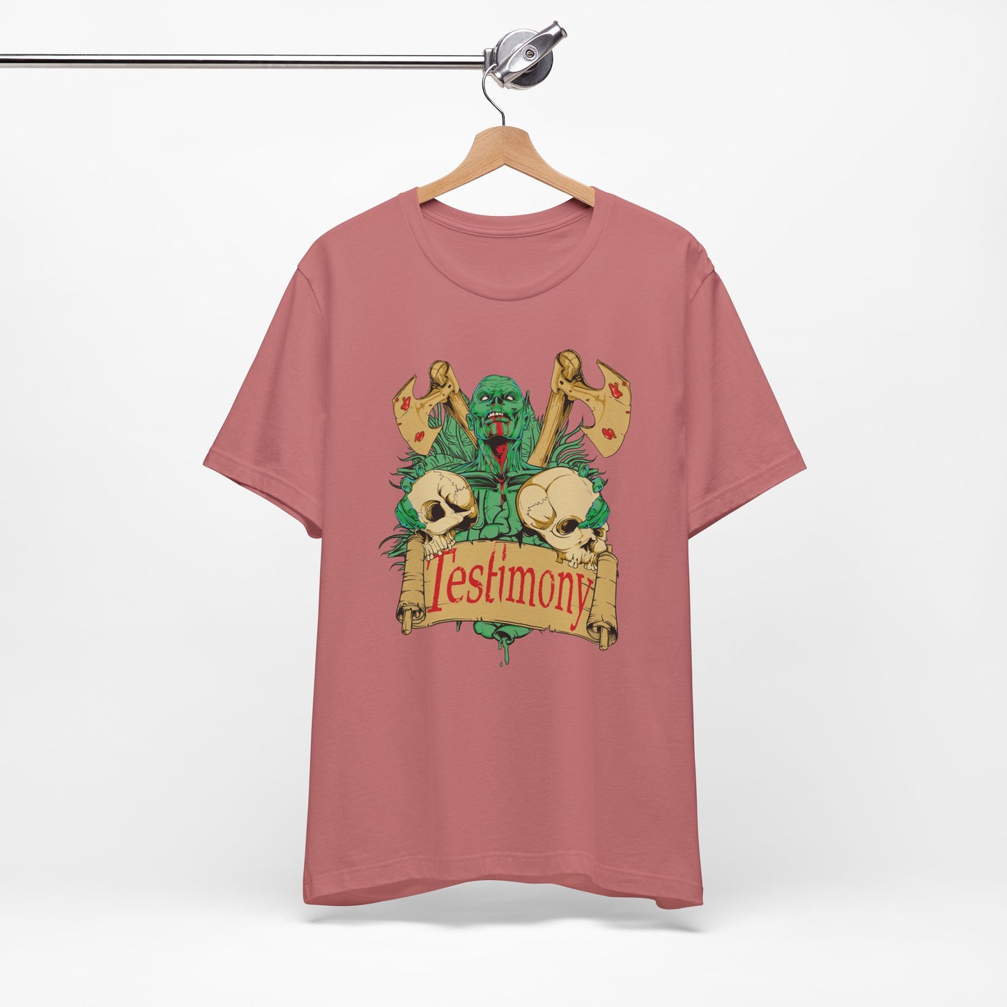 Cthulhu Skull Axes Testimony Tee Lovecraft Horror Mythos Shirt Art-42