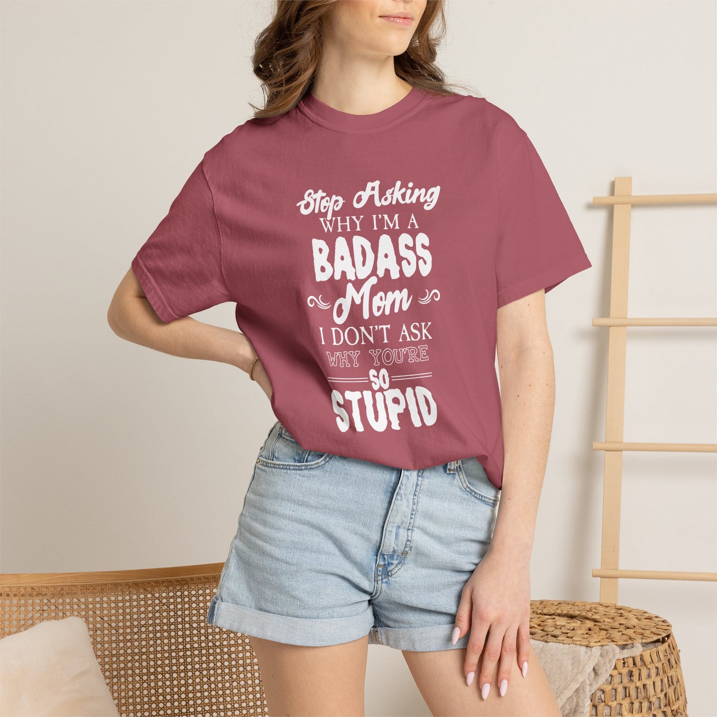 Mom T-shirt Mother's Day Mama Tee Unisex Comfort Colors Garment-Dyed Cotton h39