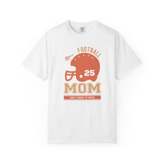 Football Mom T-shirt Mother's Day Mama Tee Unisex Comfort Colors Garment-Dyed Cotton h43