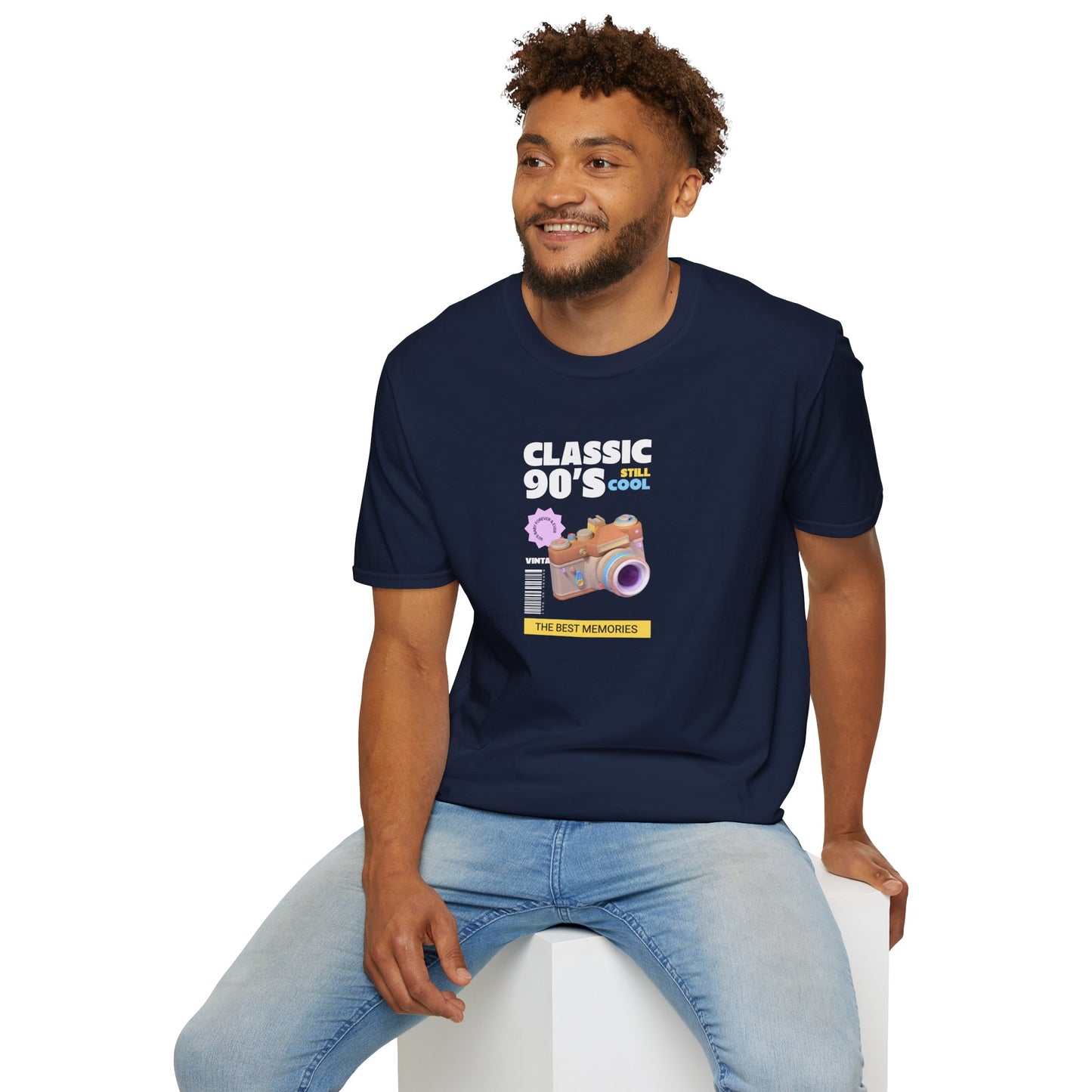 90s Camera T-Shirt Classic 90s Cool Unisex Cotton Retro Photography Tee