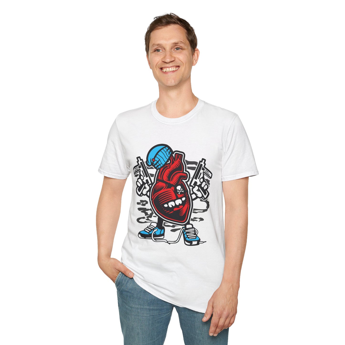 Cartoon T Shirt Animation T Shirt Funny Tee Unisex Gildan Softstyle 64000 100 Percent Cotton