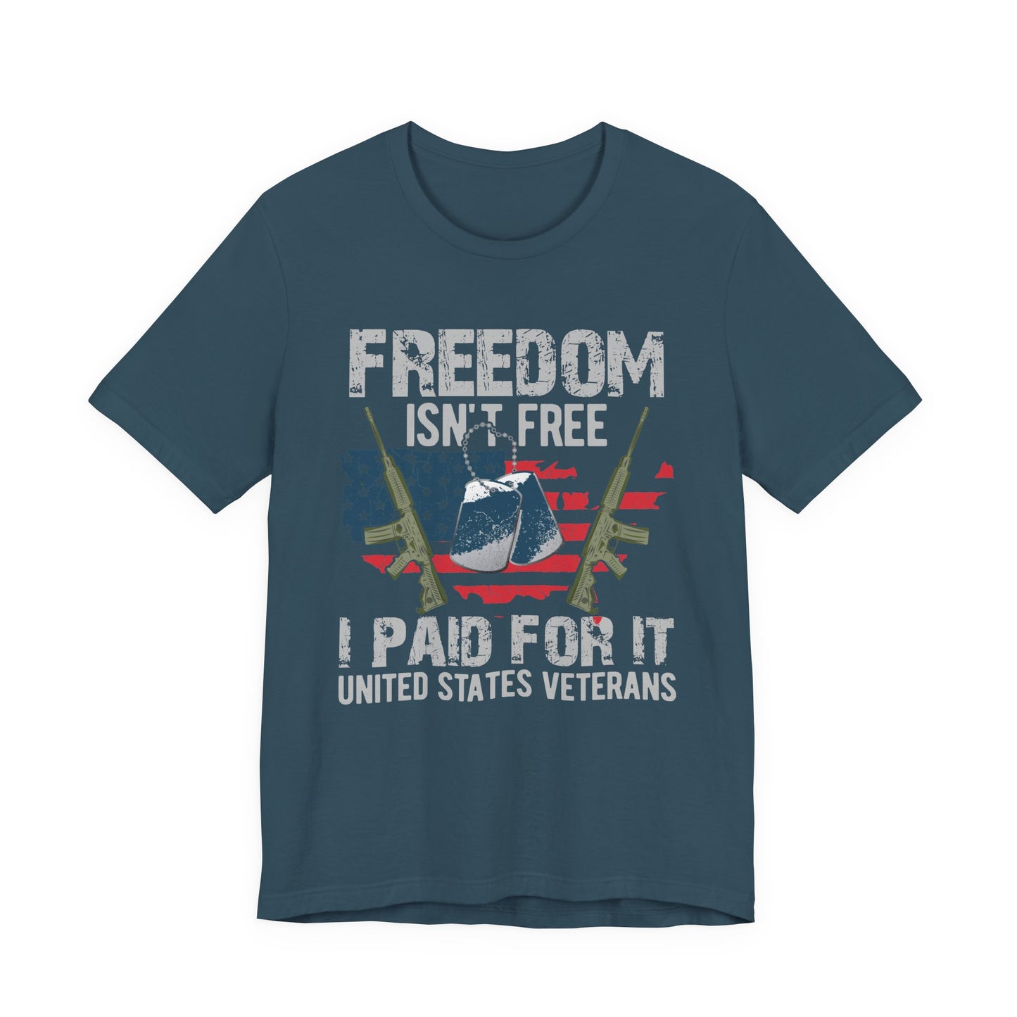 Army Veteran Patriotic Graphic Design Unisex Cotton T-Shirt v20