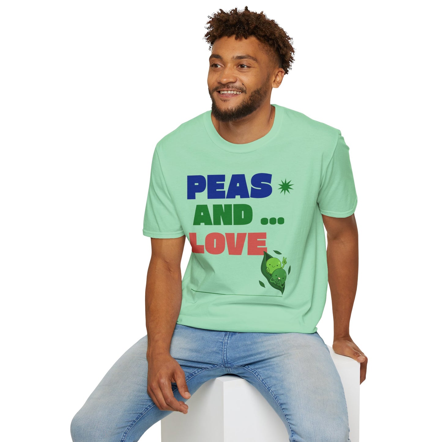 Food Tees, Funny Food T Shirts, Funny T Shirts, Shirt with Vegetables, Shirt with Peas