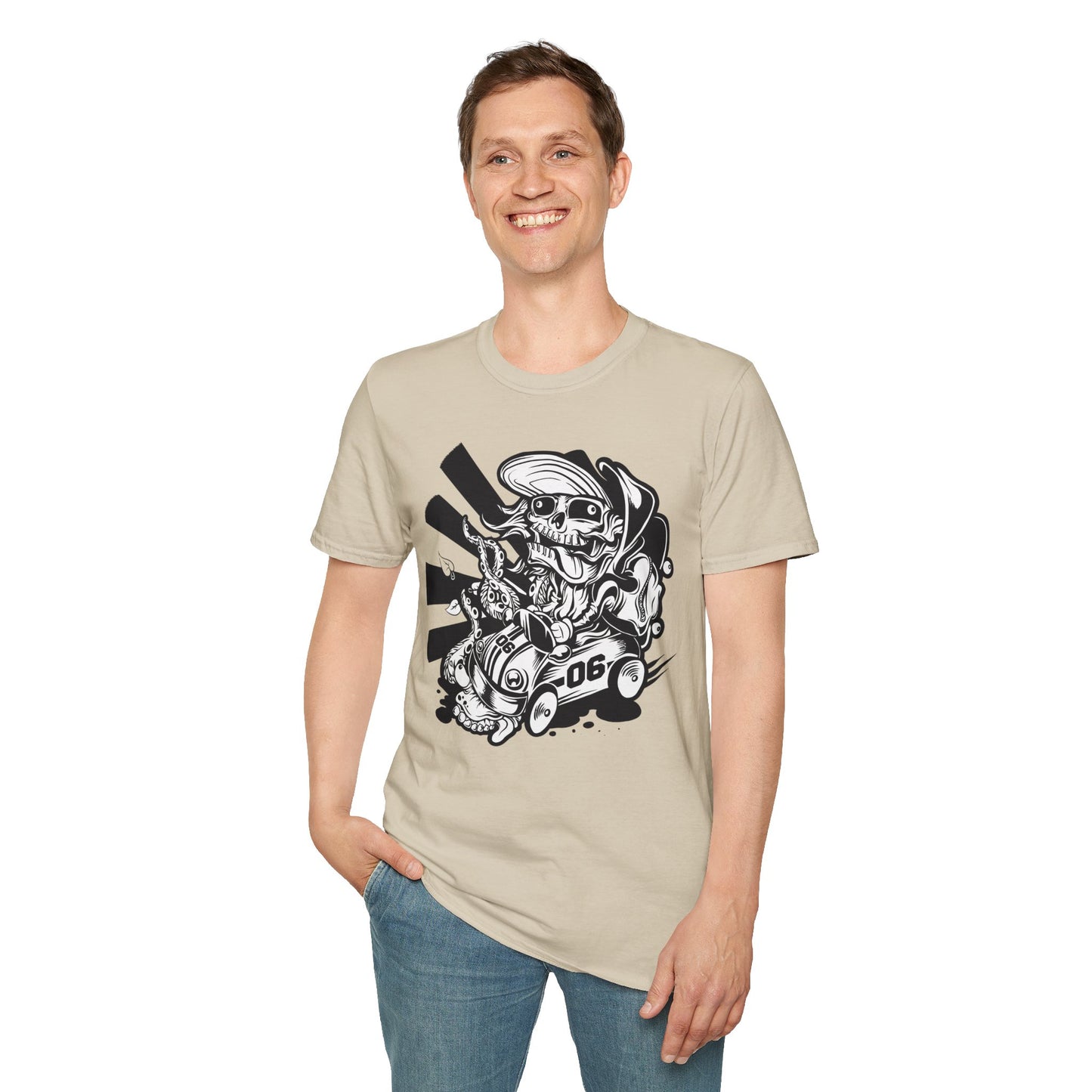Cartoon Animation T Shirt Unisex Softstyle 64000 Cotton Tee With Fun Art Design Graphics