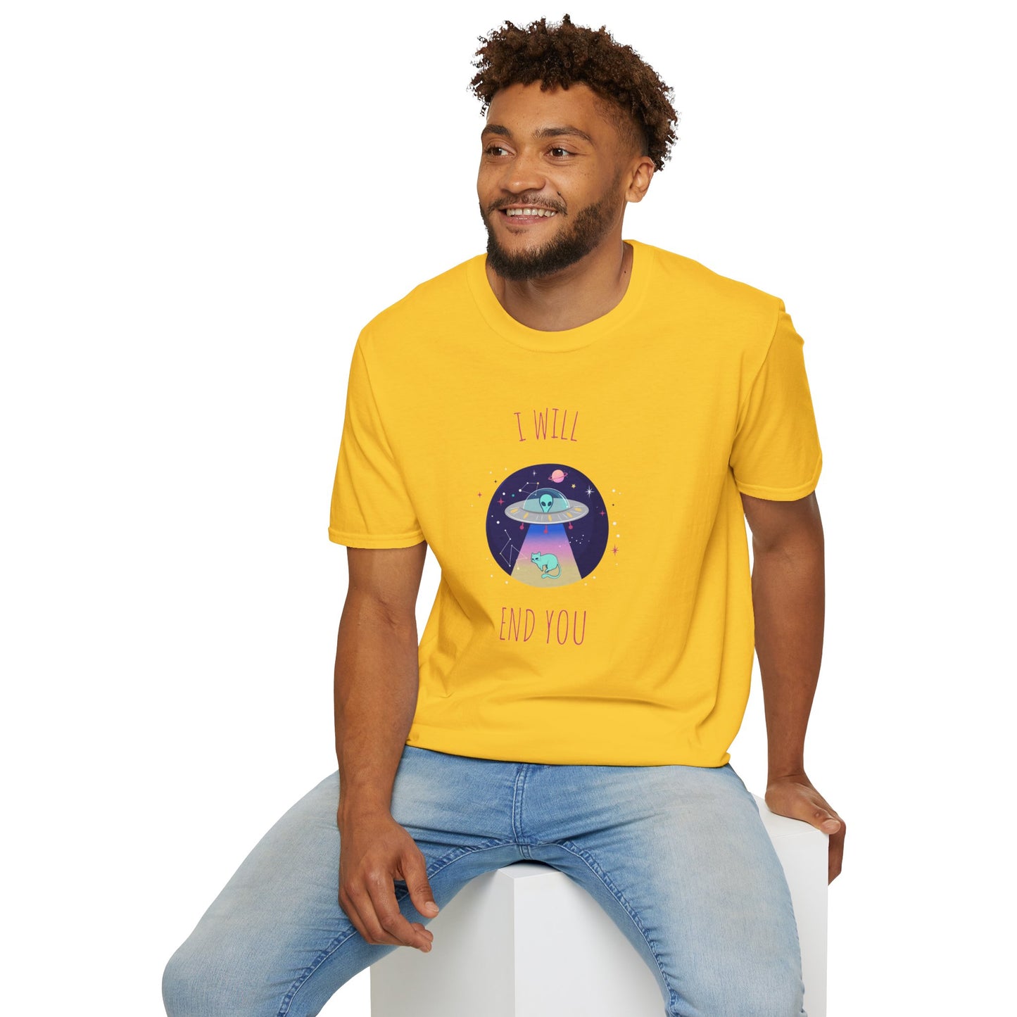 Funny T Shirts UFO Tees Funny Aliens Shirt