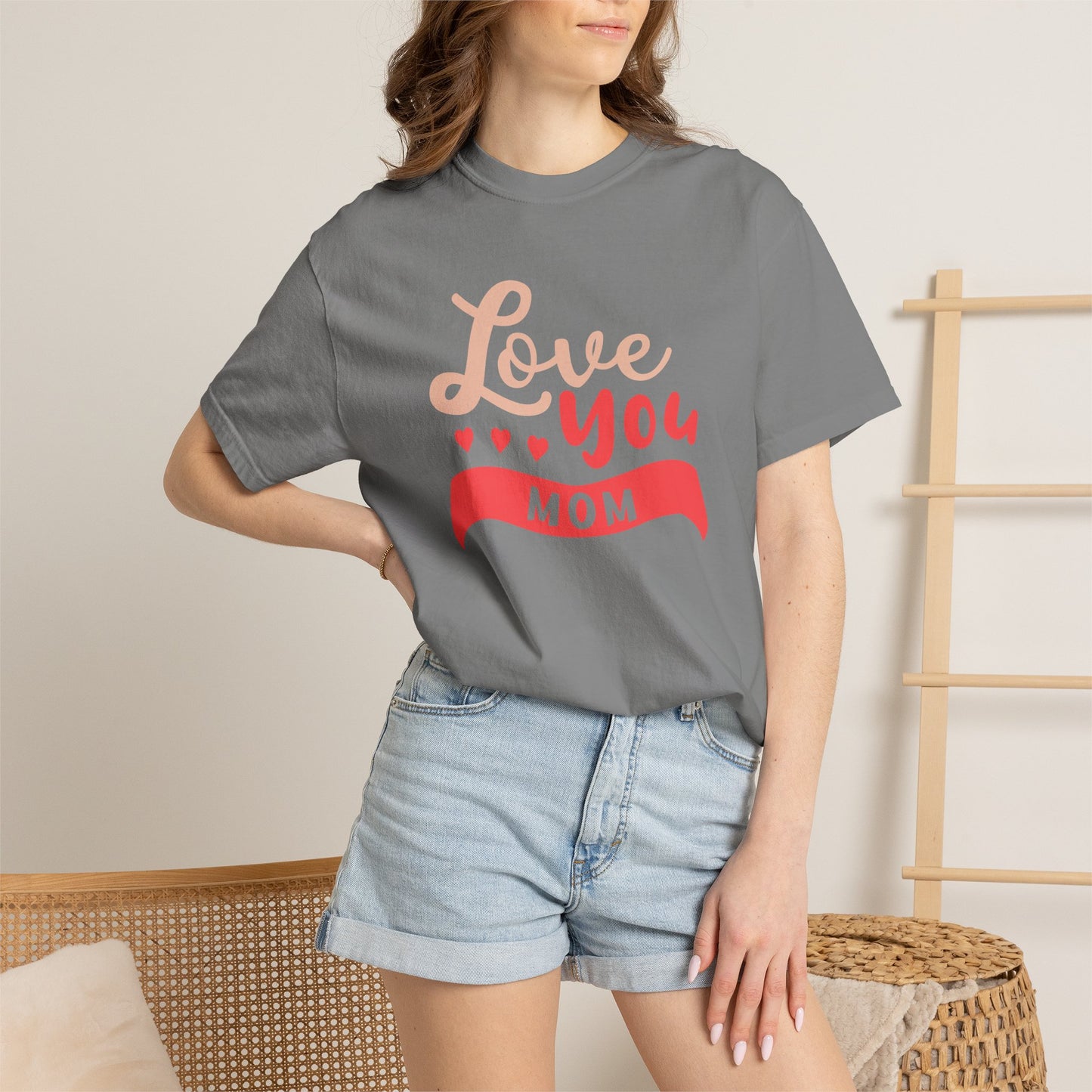 Mom T-shirt Mother Day Mama Tee Unisex Comfort Colors Garment-Dyed Cotton h50