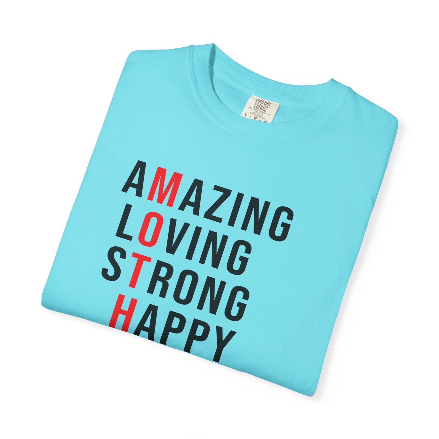 Mom T-shirt Mother's Day Mama Tee Unisex Comfort Colors Garment-Dyed Cotton h14
