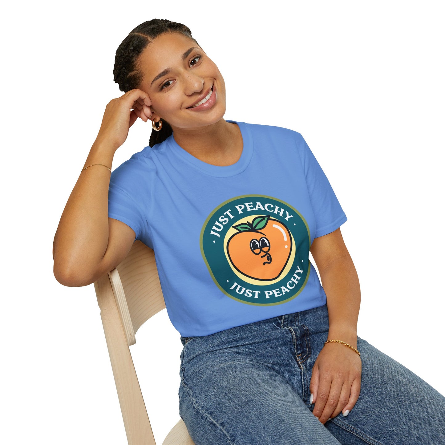Food Tees, Funny Food T Shirts, Funny T Shirts, Shirt with Fruits, Shirt with Peach