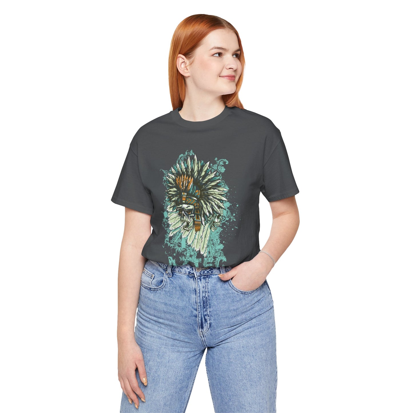 Skull Graphic Design Unisex Cotton Tee Shirt Art-14
