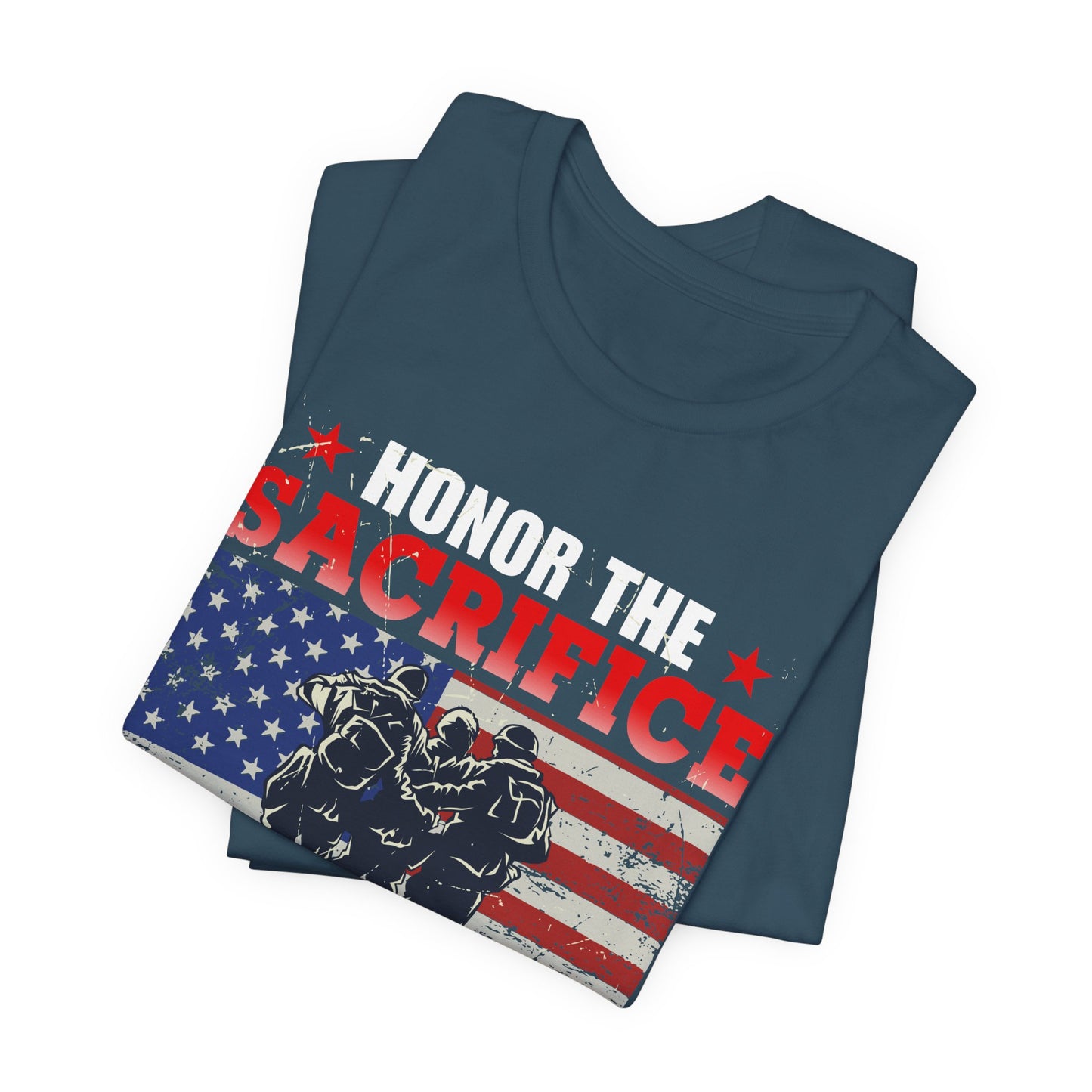 American Flag Graphic Unisex Cotton T-Shirt v24