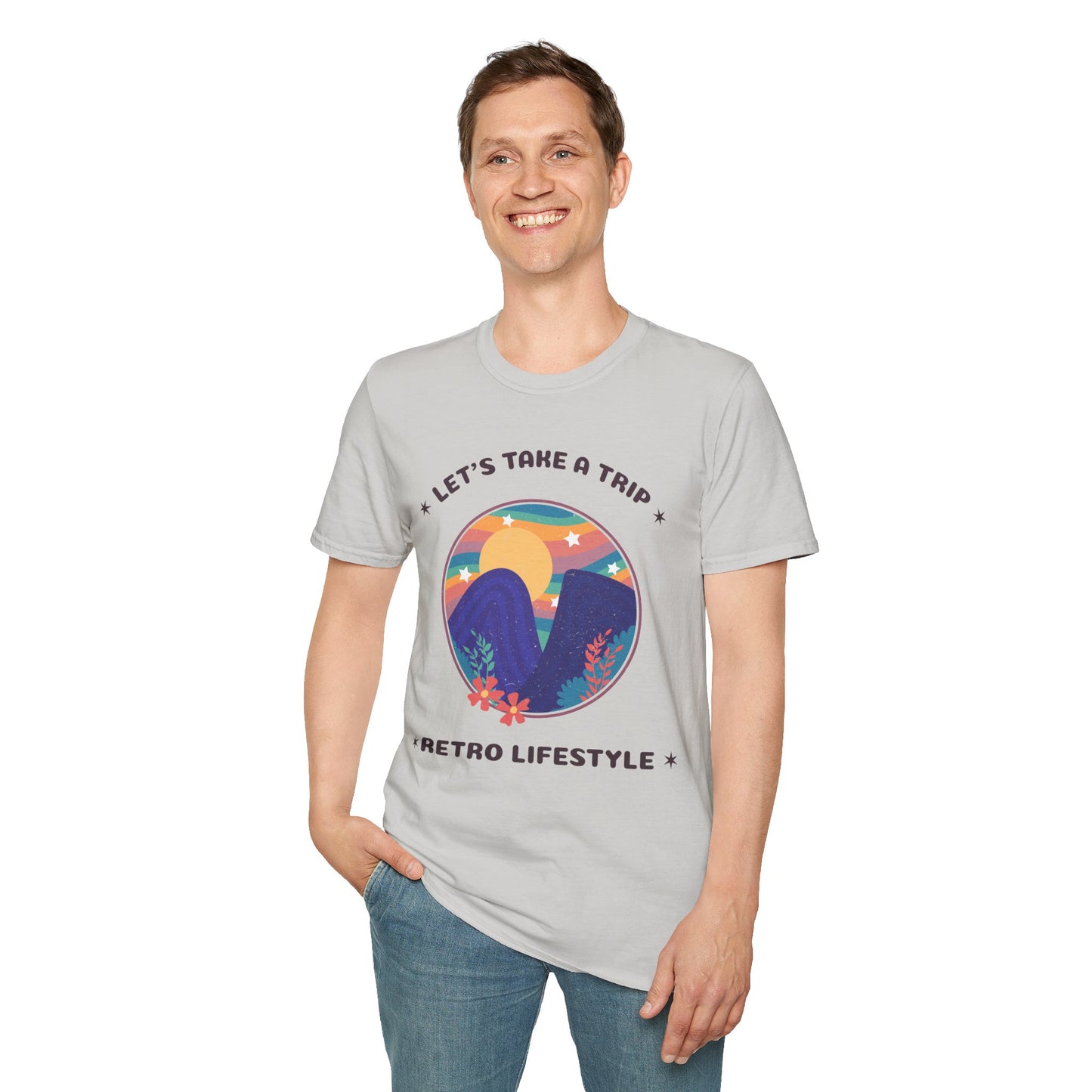 Retro T Shirt, Retro Design Shirt, Retro Art Tee Shirt, T-shirt with Retro Style