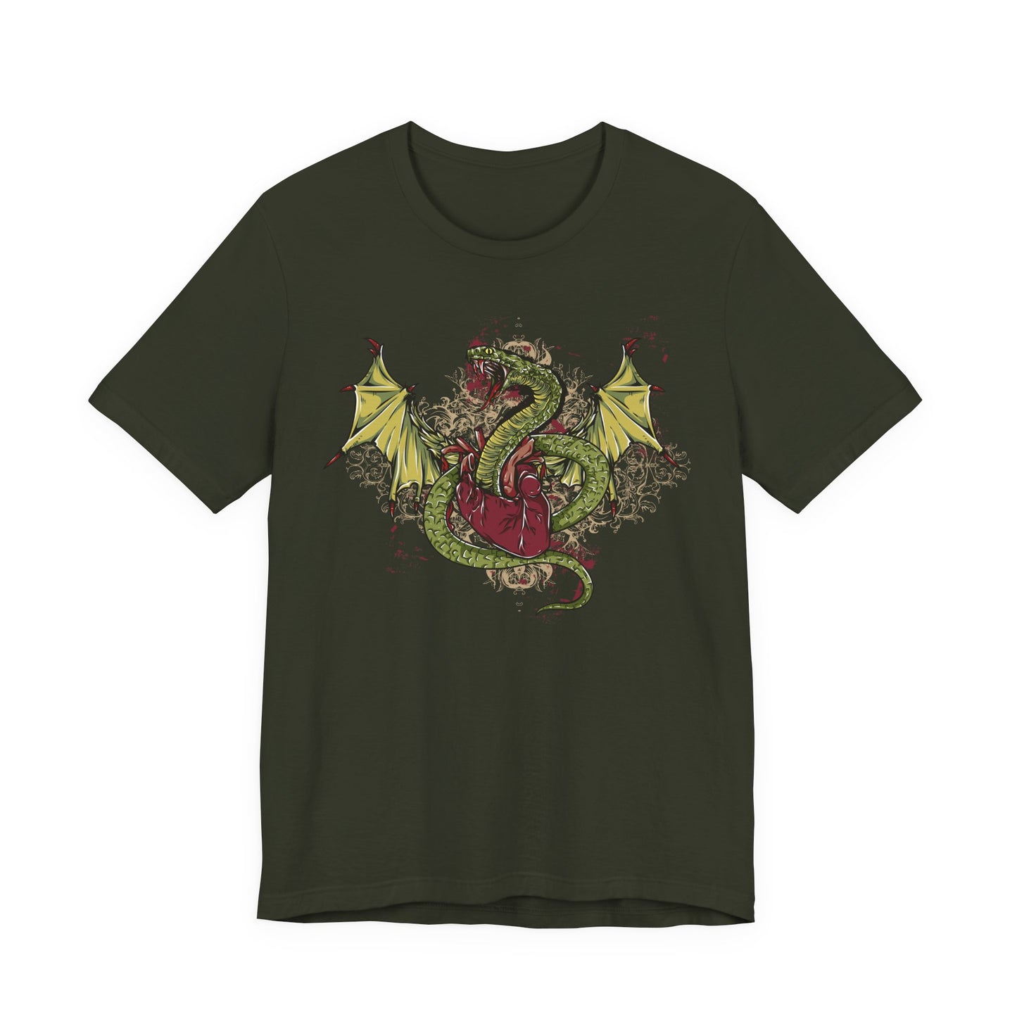 Dragon Illustration Graphic Unisex Cotton T-Shirt r29