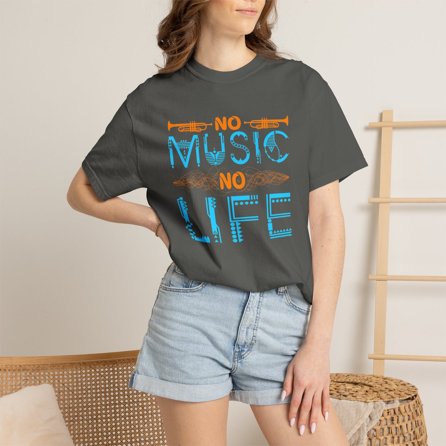 Music Graphic Design Unisex Cotton T-shirt  077