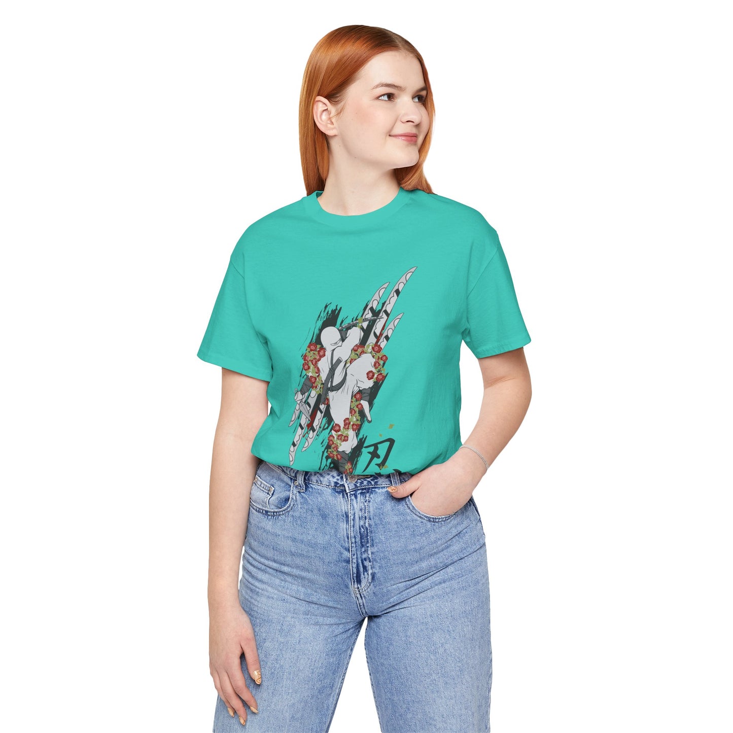 Ninja Samurai Artwork Graphic Unisex Cotton T-Shirt r5
