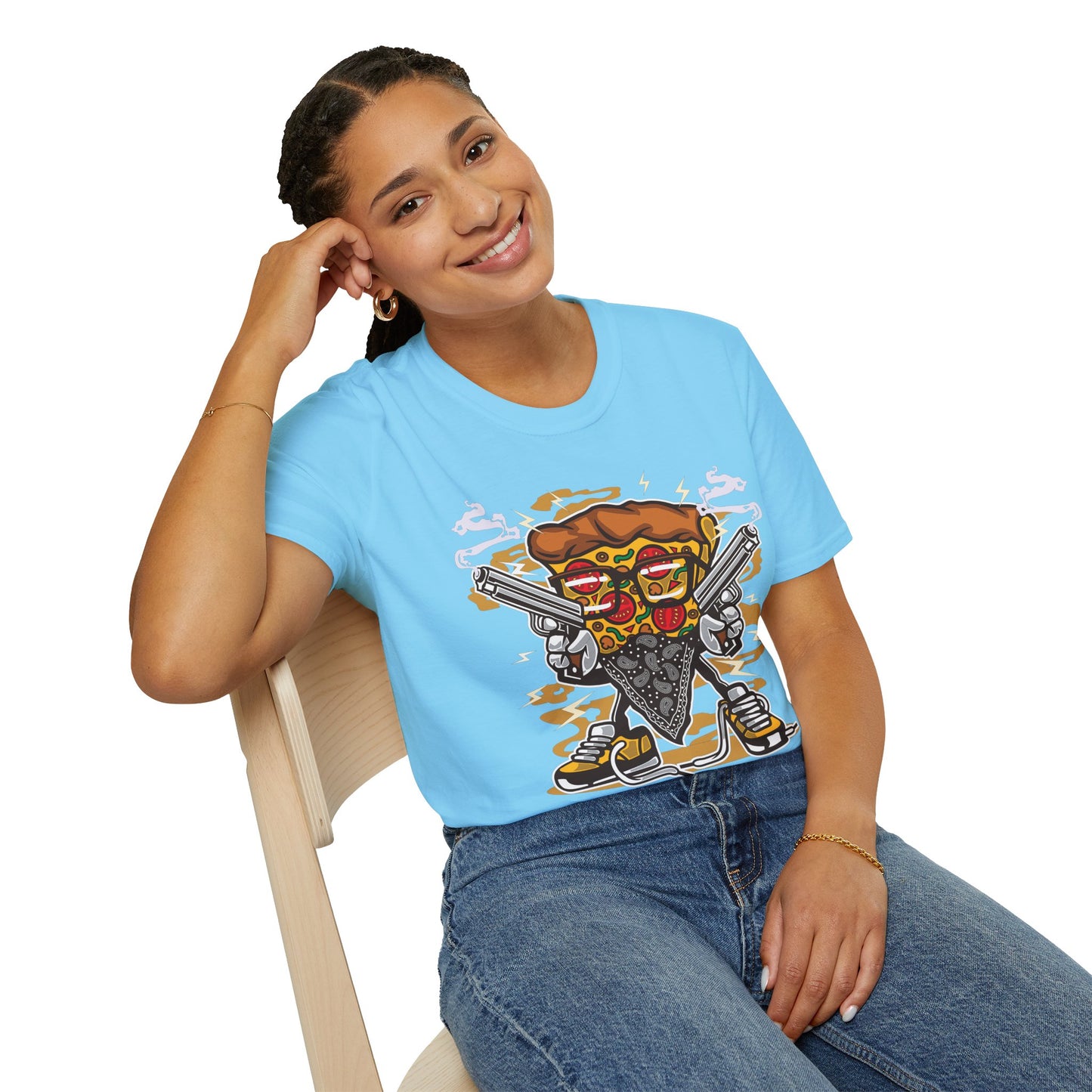 Cartoon Animation Tee Shirt Unisex Funny Graphic Gildan Softstyle 64000 Cotton Tee