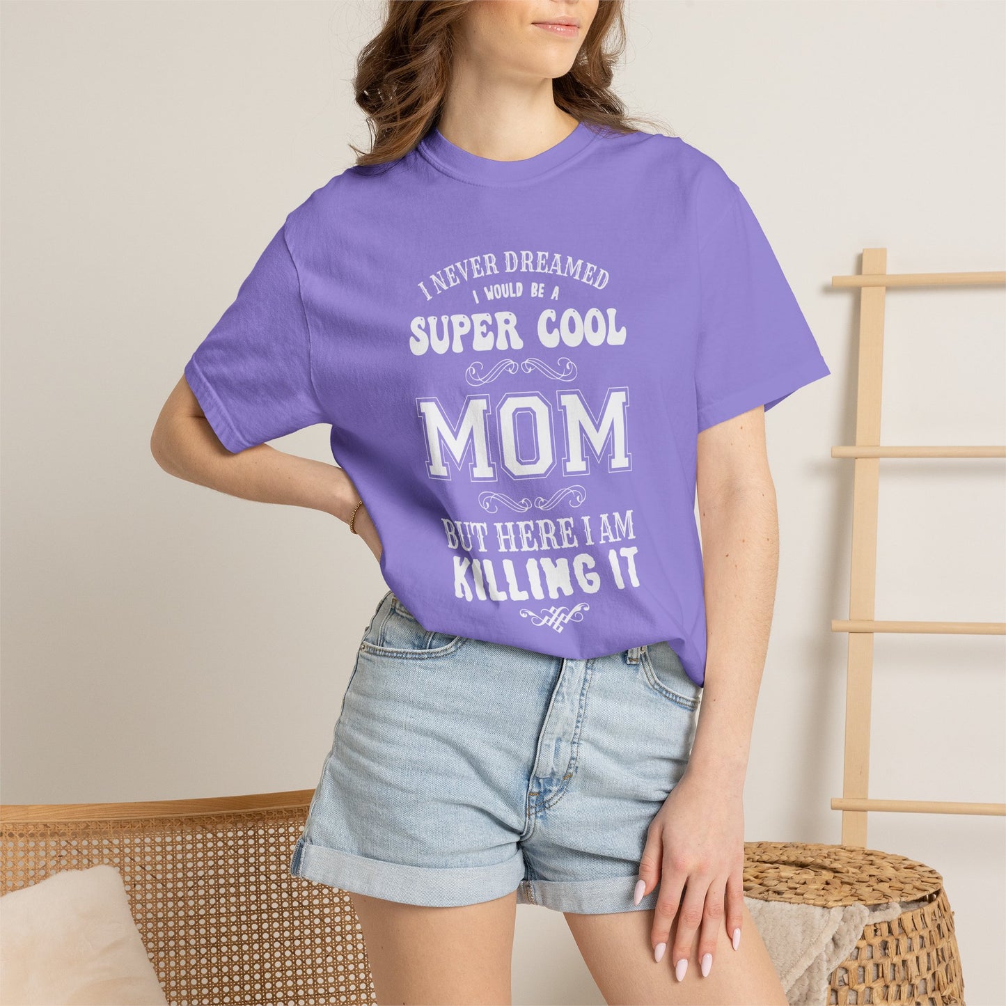 Mom T-shirt Mother's Day Mama Tee Unisex Comfort Colors Garment-Dyed Cotton h36