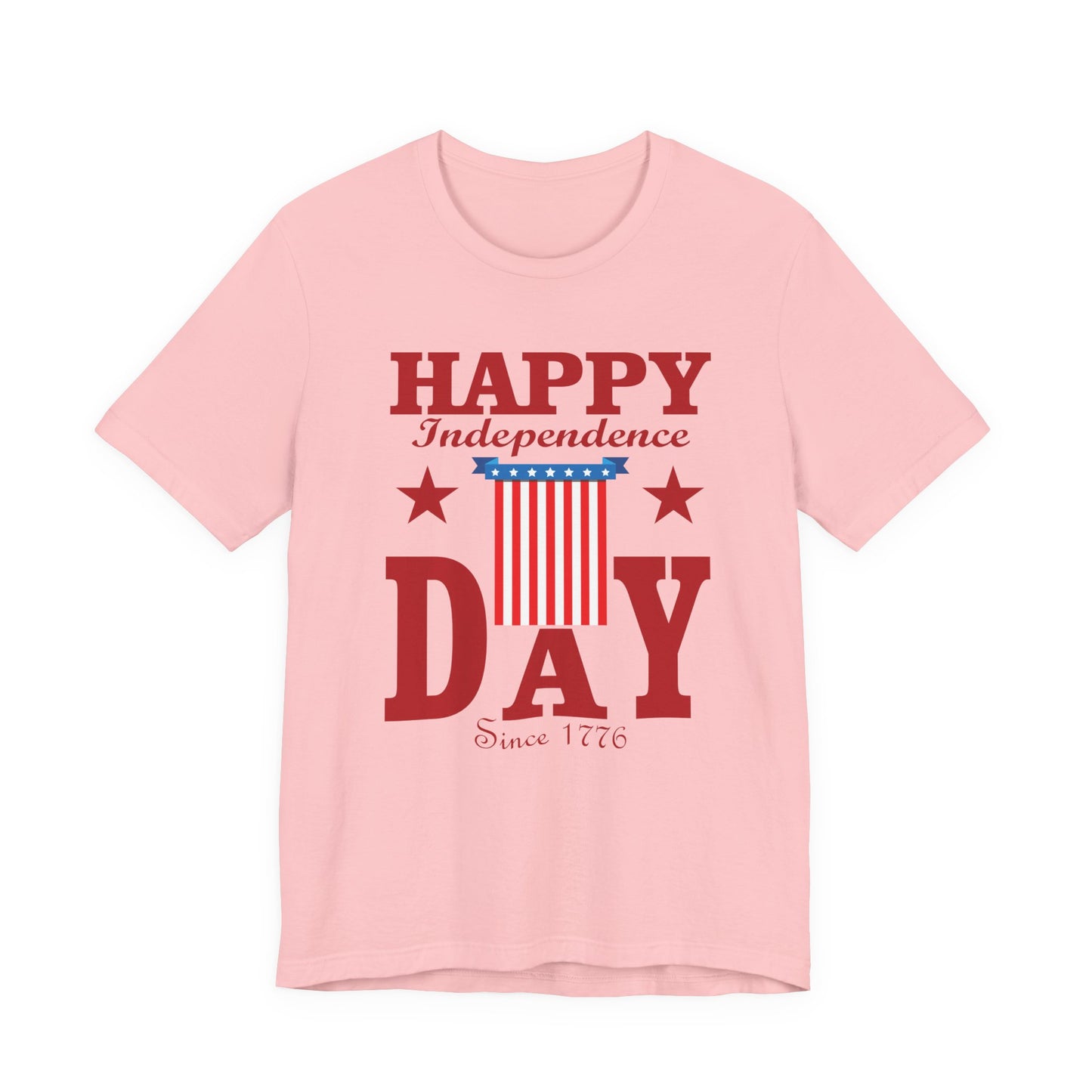 Happy Independence Day Graphic Unisex Cotton T-Shirt 018