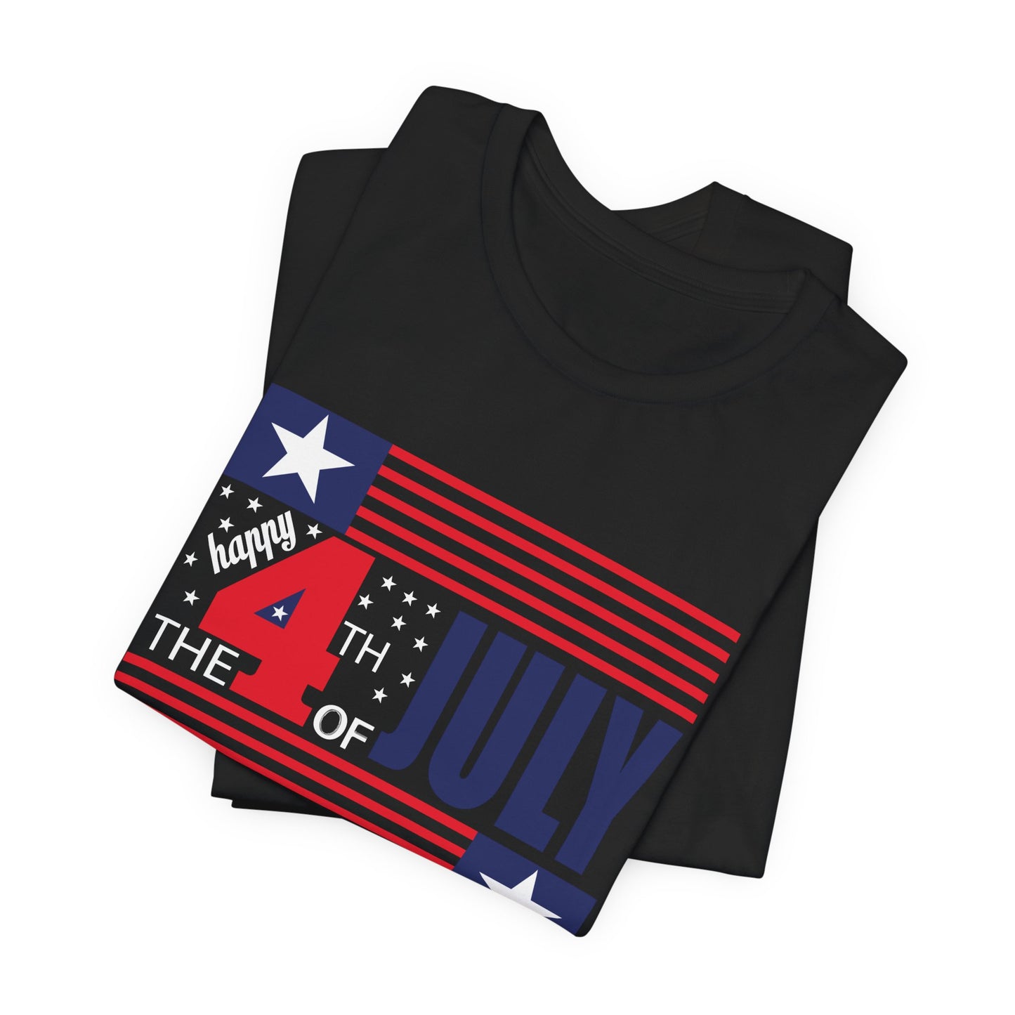 4th of July Flag Independence Day Graphic Unisex Cotton T-Shirt 014