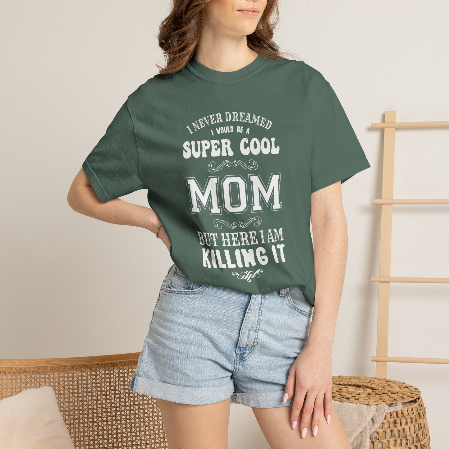 Mom T-shirt Mother's Day Mama Tee Unisex Comfort Colors Garment-Dyed Cotton h36