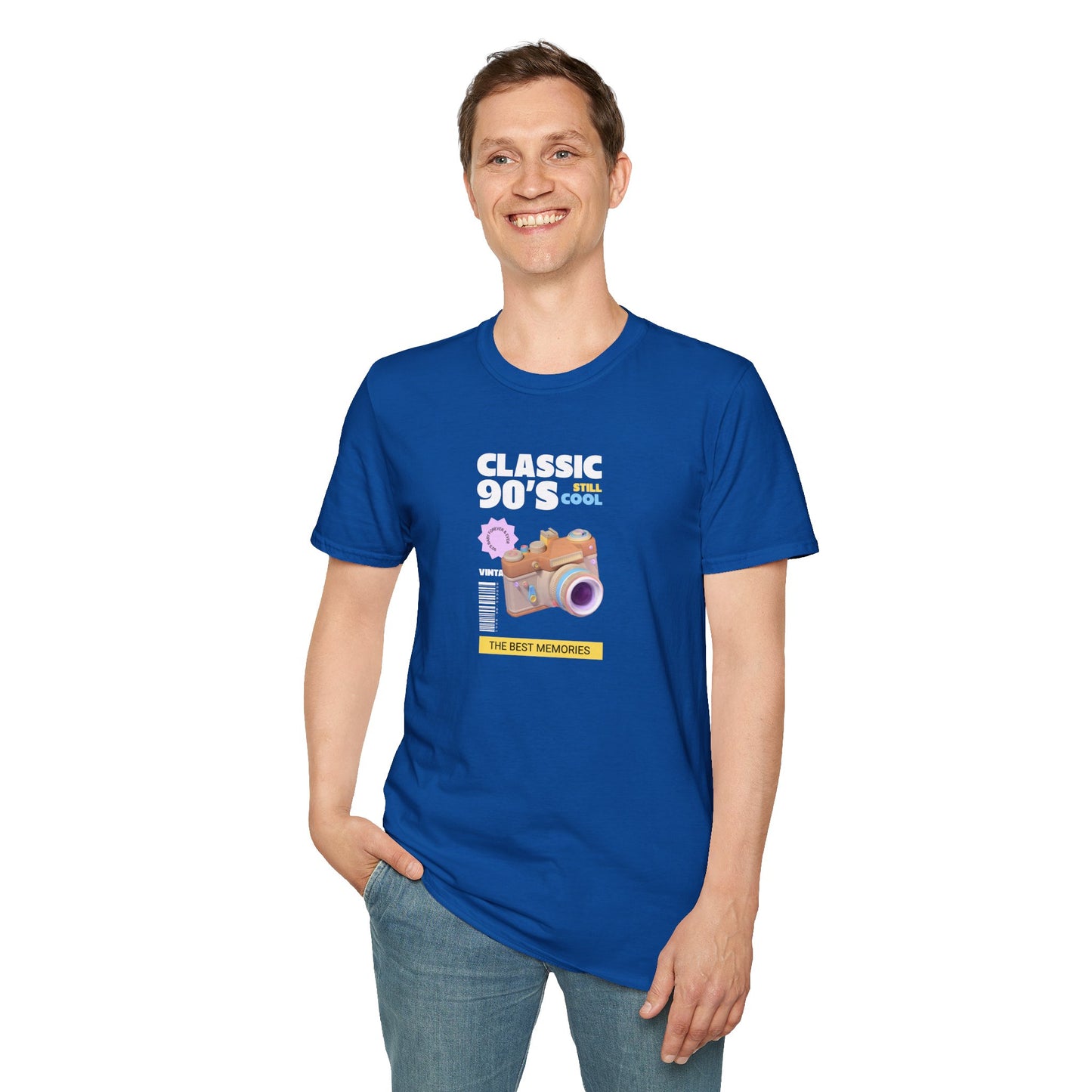 90s Camera T-Shirt Classic 90s Cool Unisex Cotton Retro Photography Tee