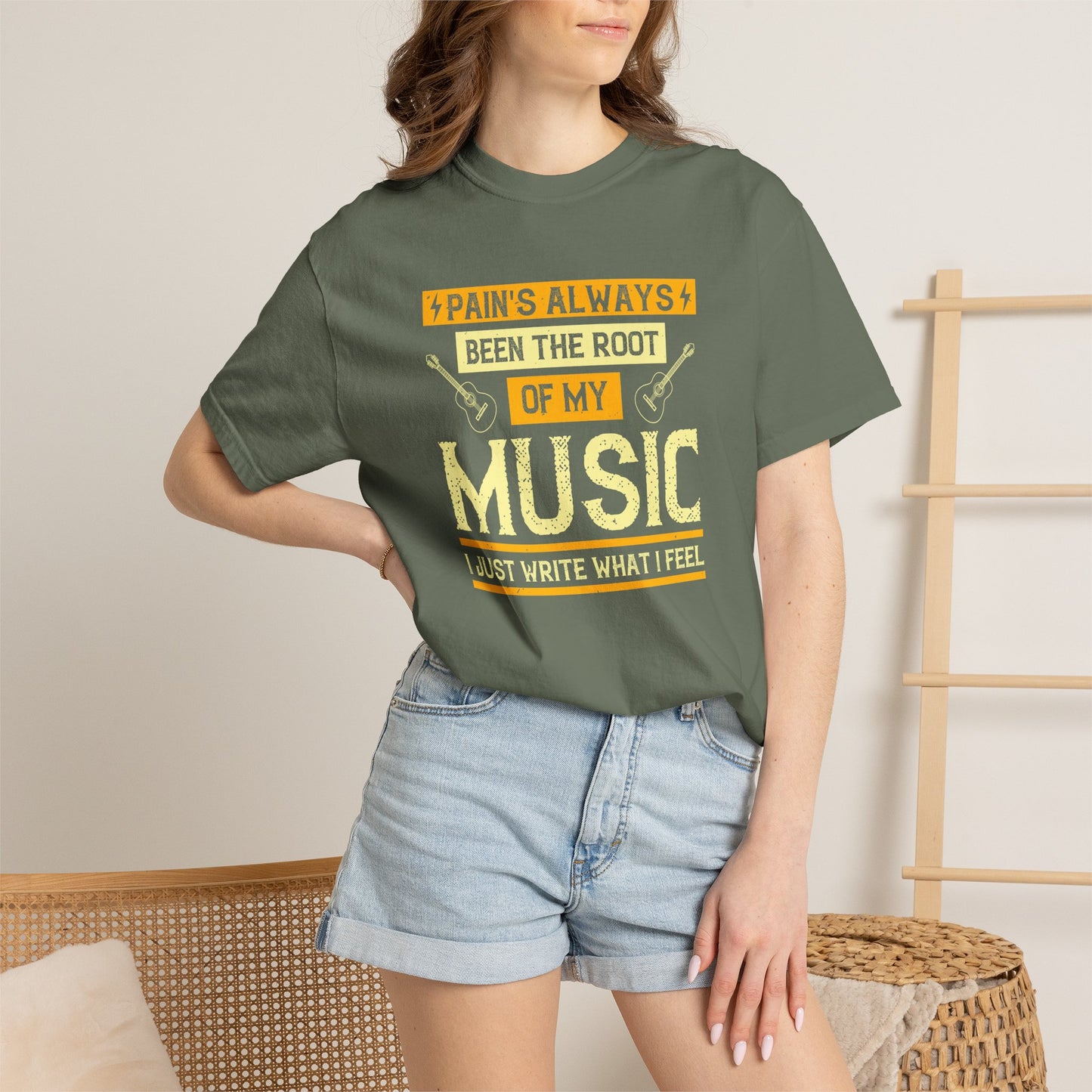 Music Graphic Design Unisex Cotton T-shirt  m41