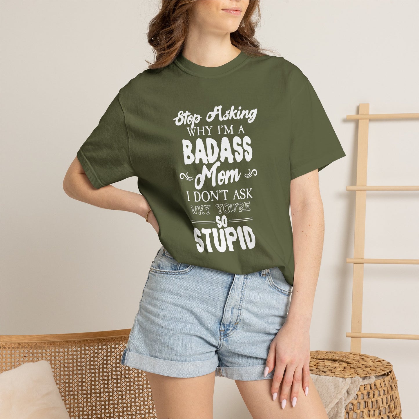 Mom T-shirt Mother's Day Mama Tee Unisex Comfort Colors Garment-Dyed Cotton h39
